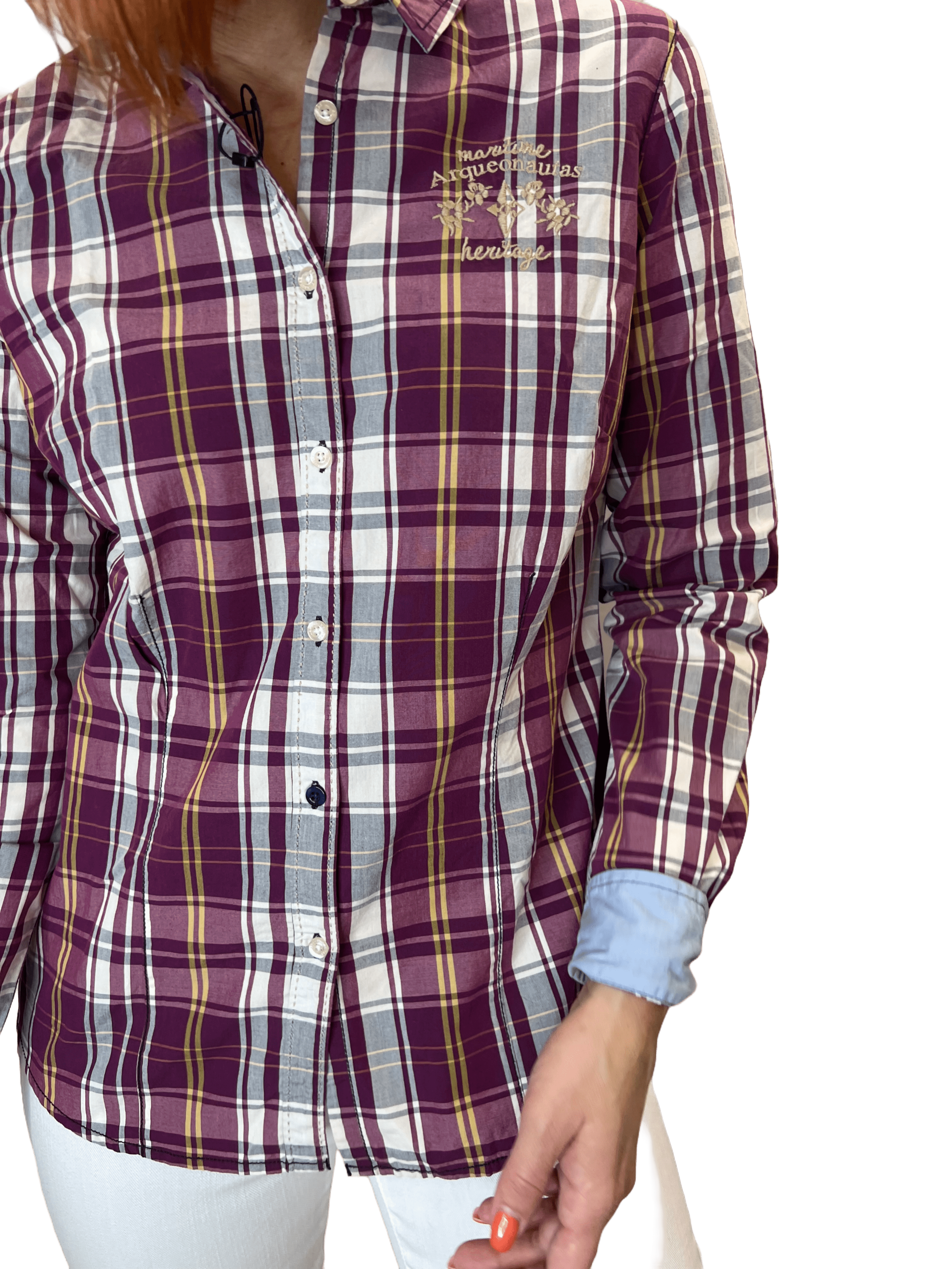 Arqueonautas 778404 Damen Bluse kariert