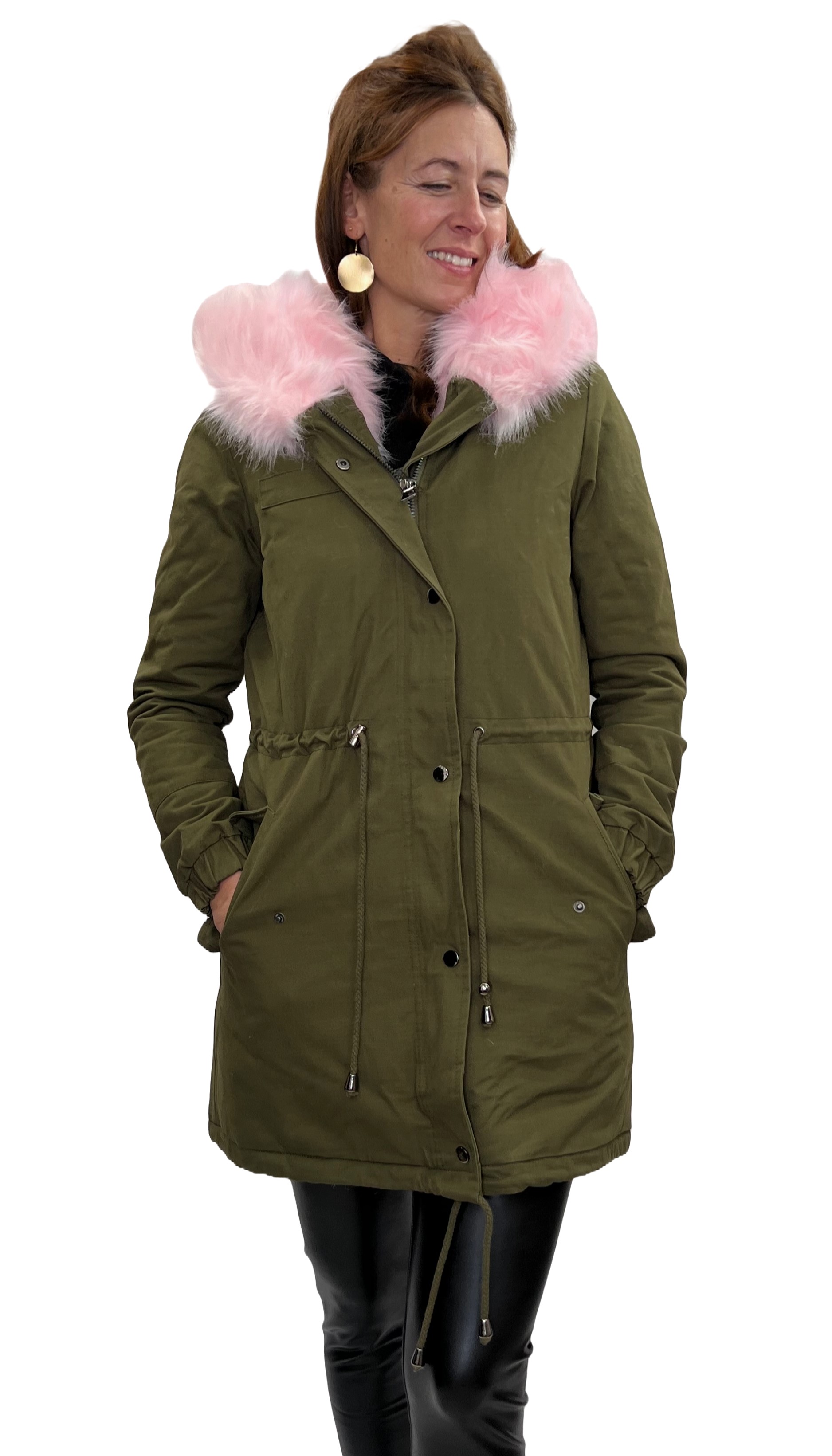 Amy Gee Parka mit Kunstfellfutter