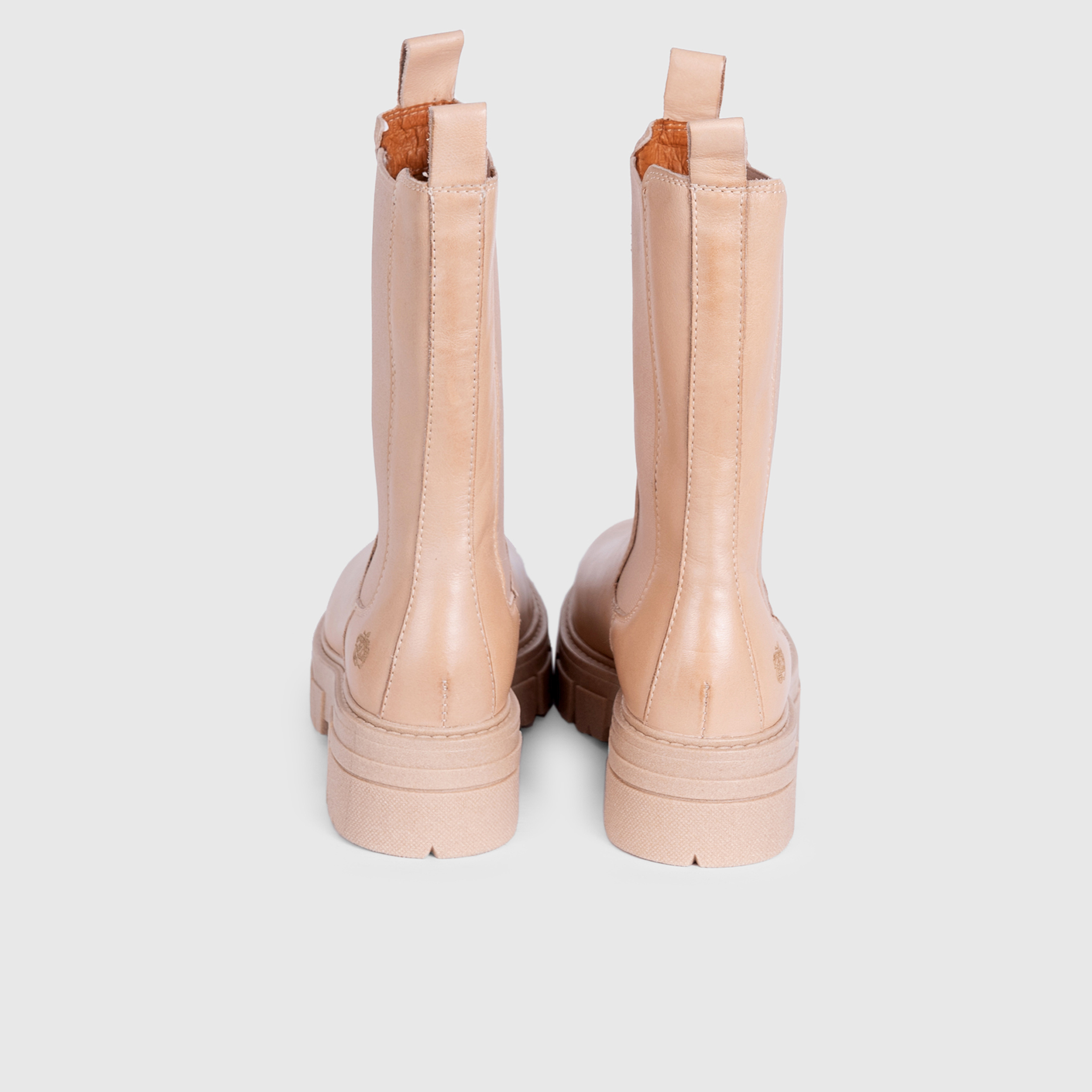 Apple of Eden Cher Damen High Chelsea Stiefel - glatt Leder