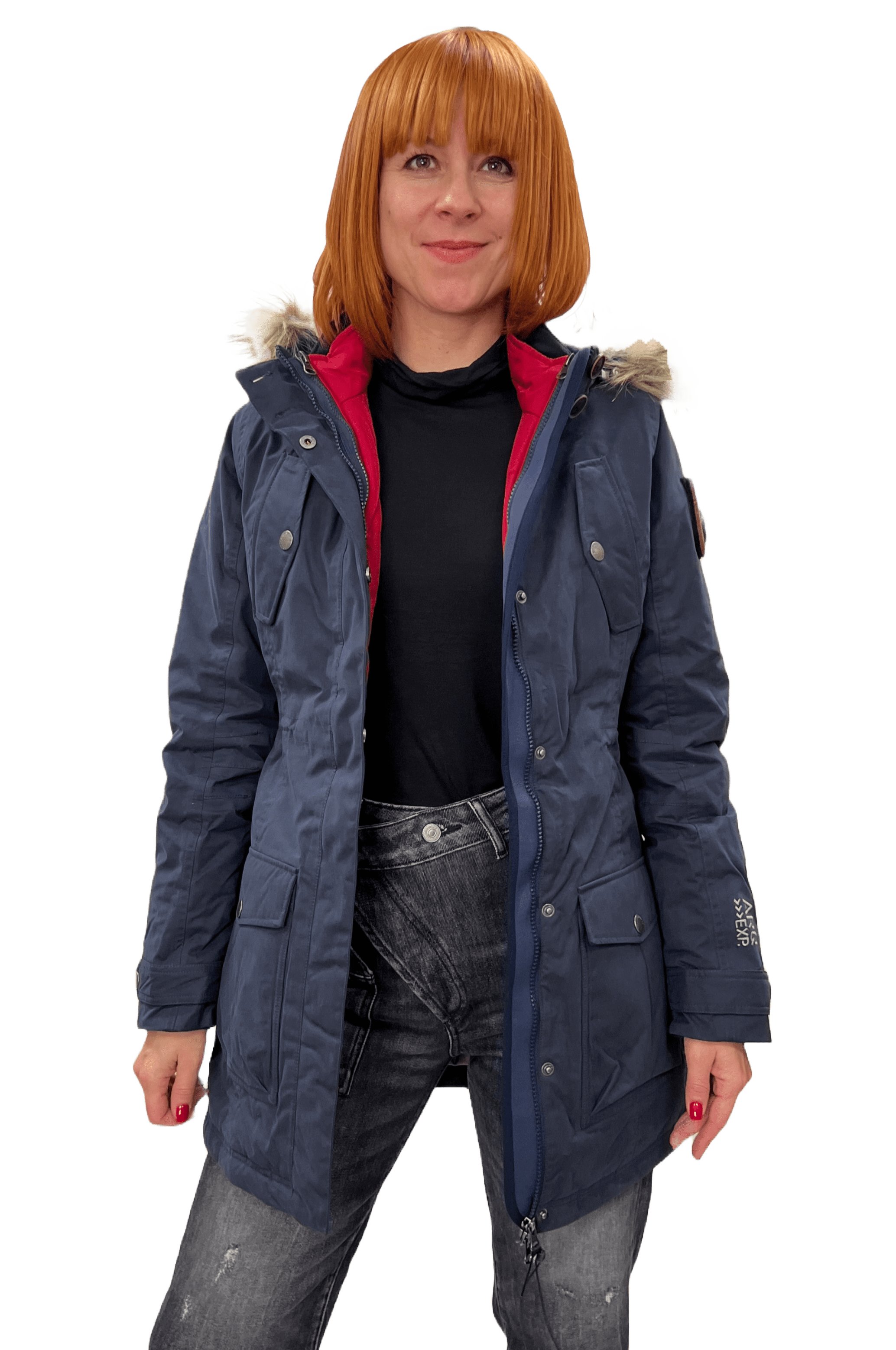 Arqueonautas 234425 Damen Parka mit Kompass