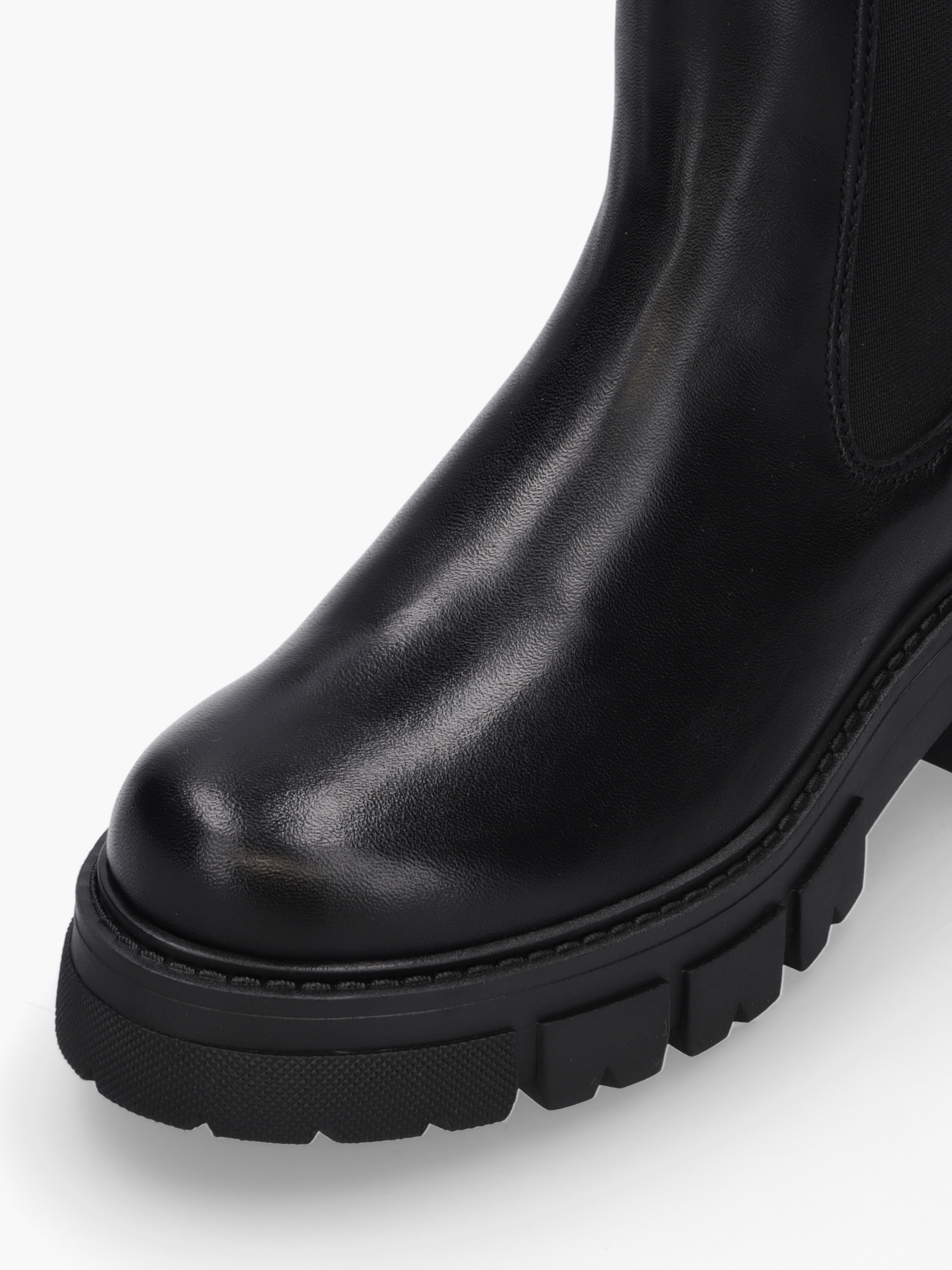 Apple of Eden Conny Chunky Damen Chelsea Boots -Glattleder