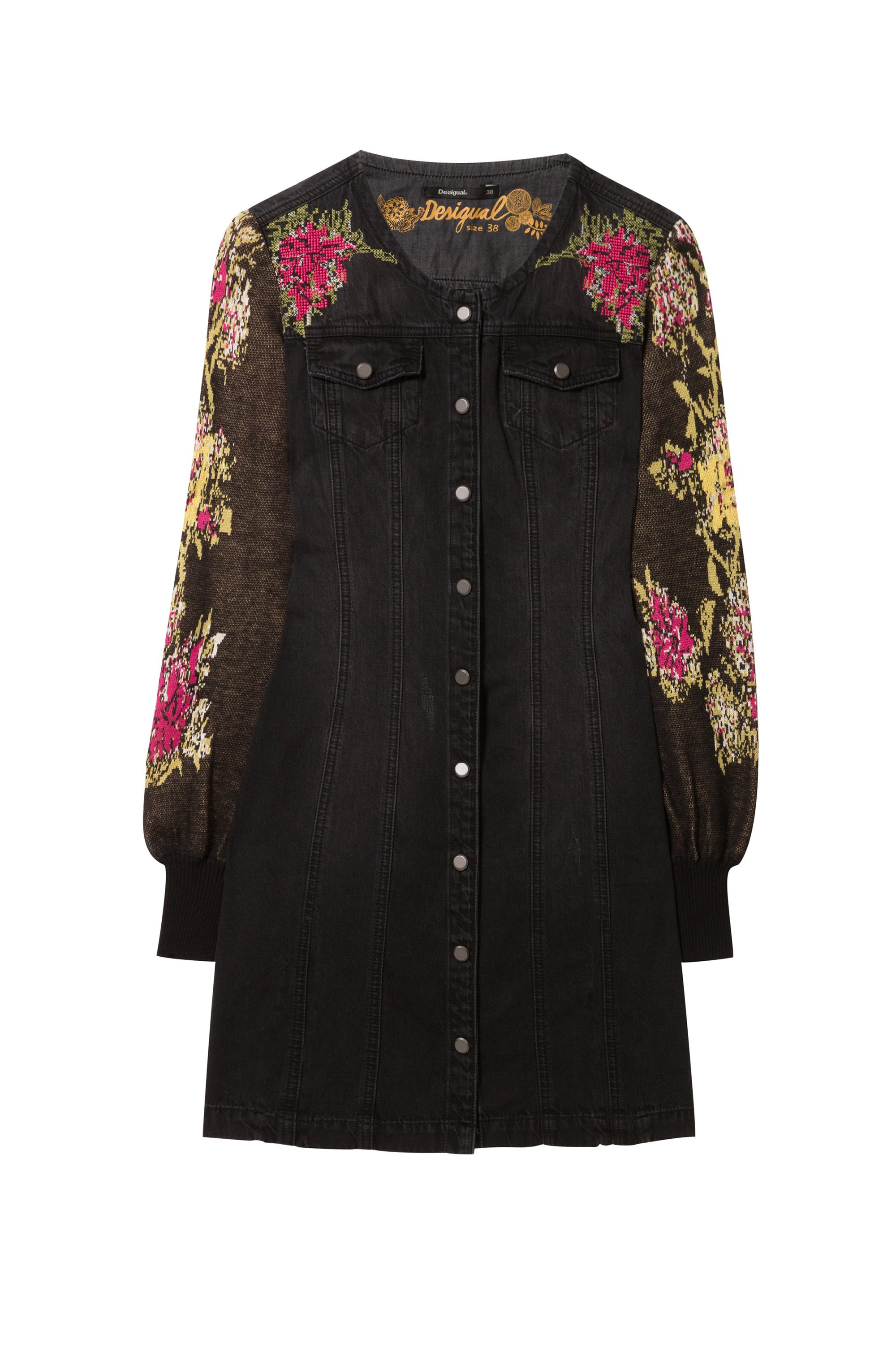 Desigual Roxanne Damen Jeans Kleid - schwarz