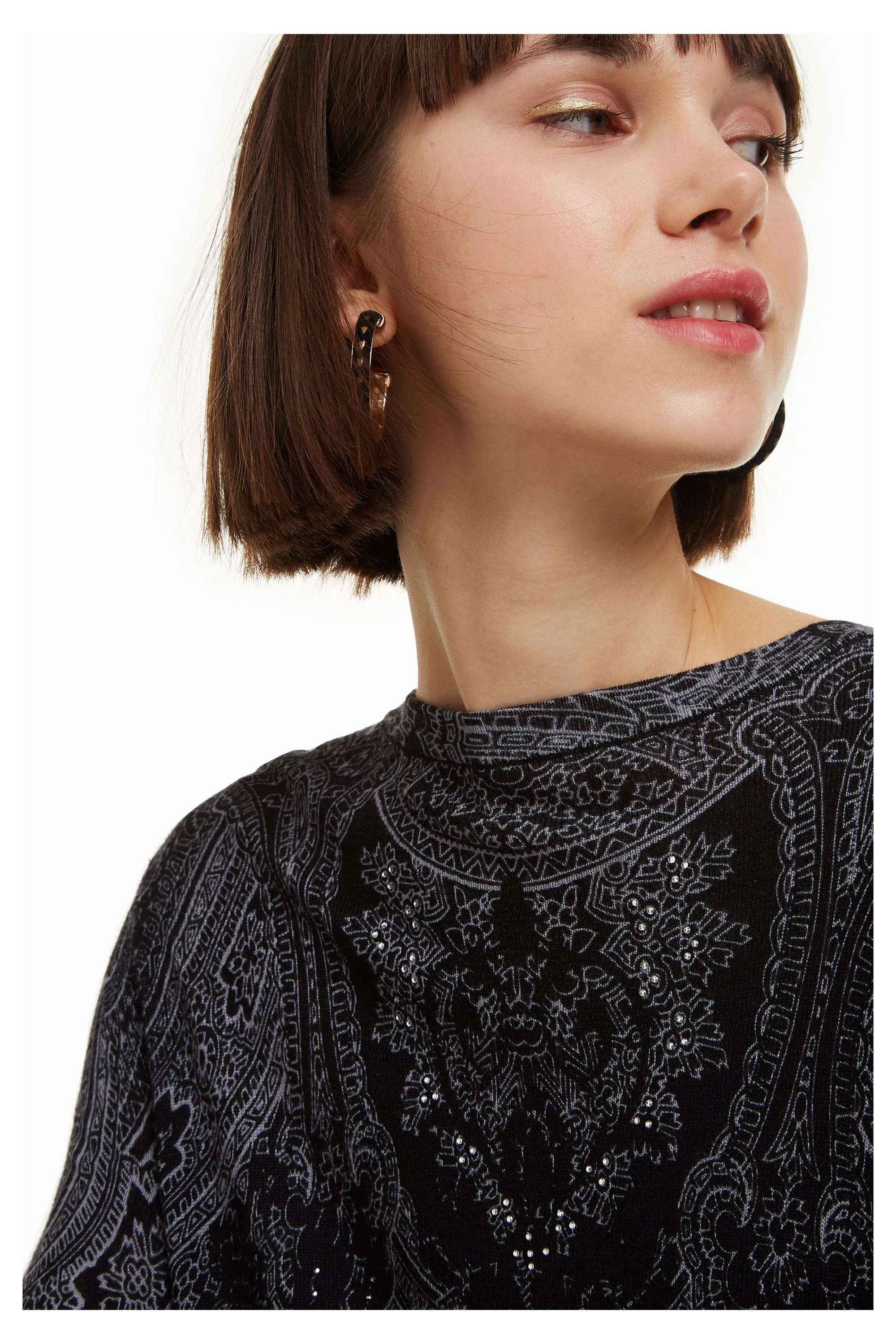 Desigual Edimburgo Damen Feinstrickpullover