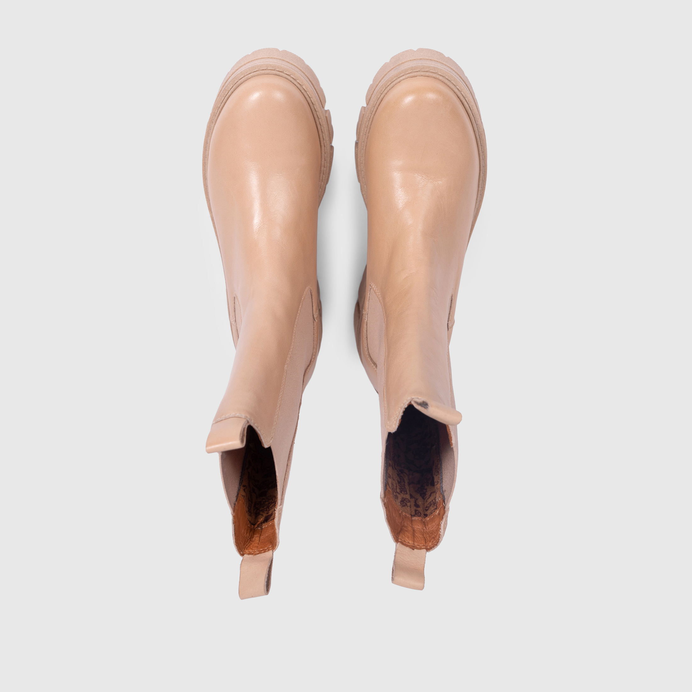 Apple of Eden Cher Damen High Chelsea Stiefel - glatt Leder