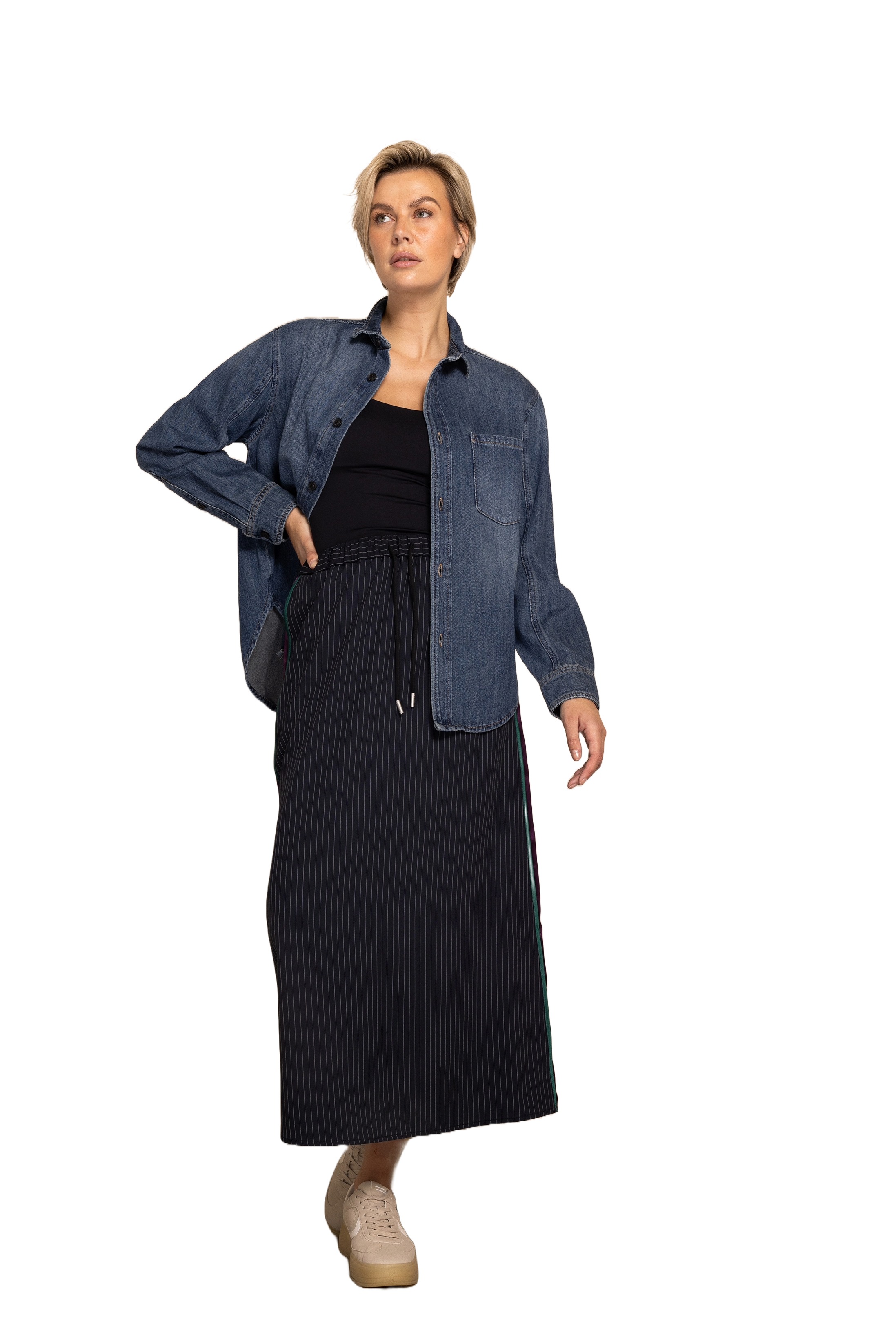 Zhrill Tjura Damen Jeanshemd
