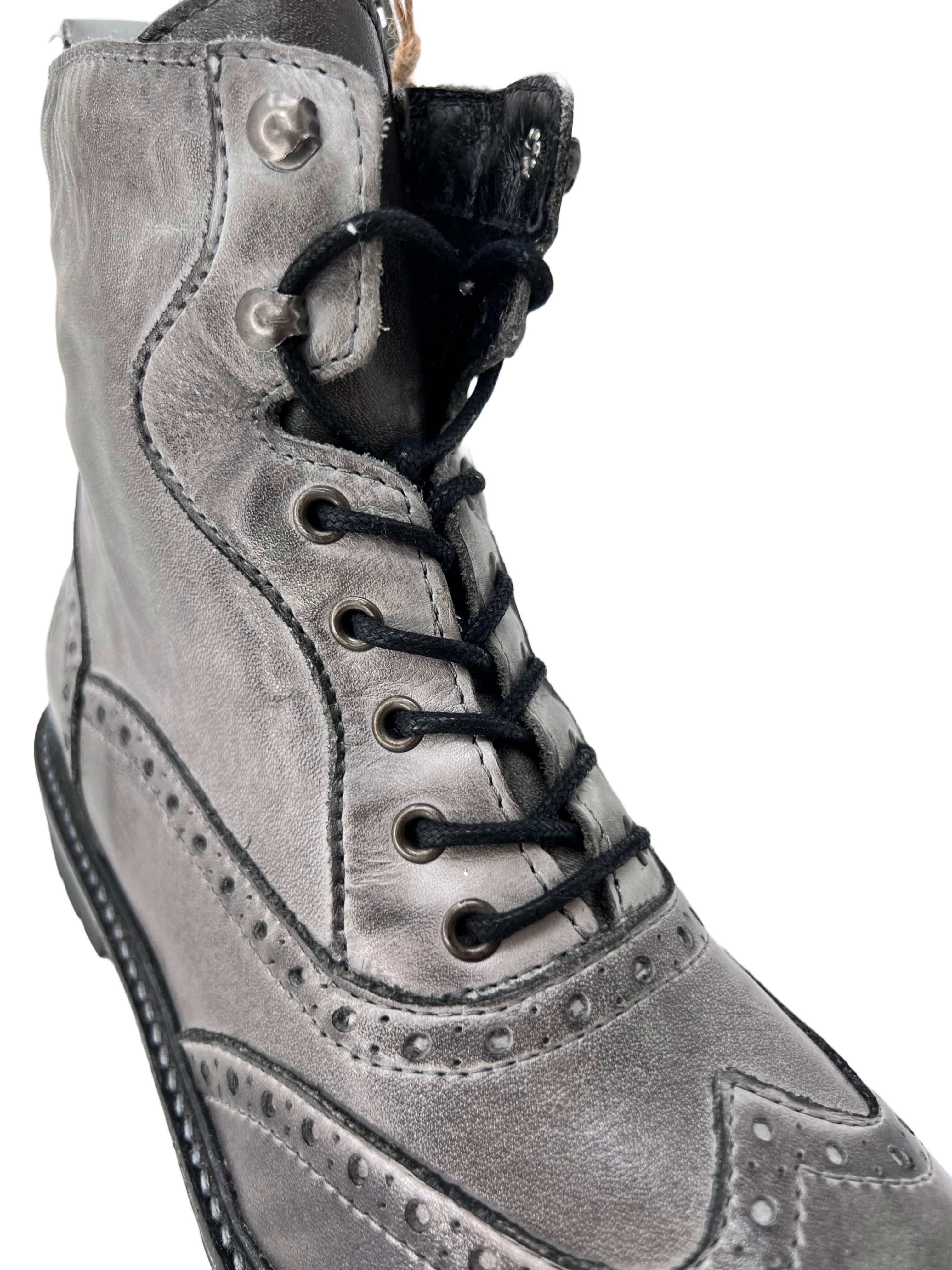 Post Xchange Blondy 211 Damen Schnürrstiefel mit Budapester Style