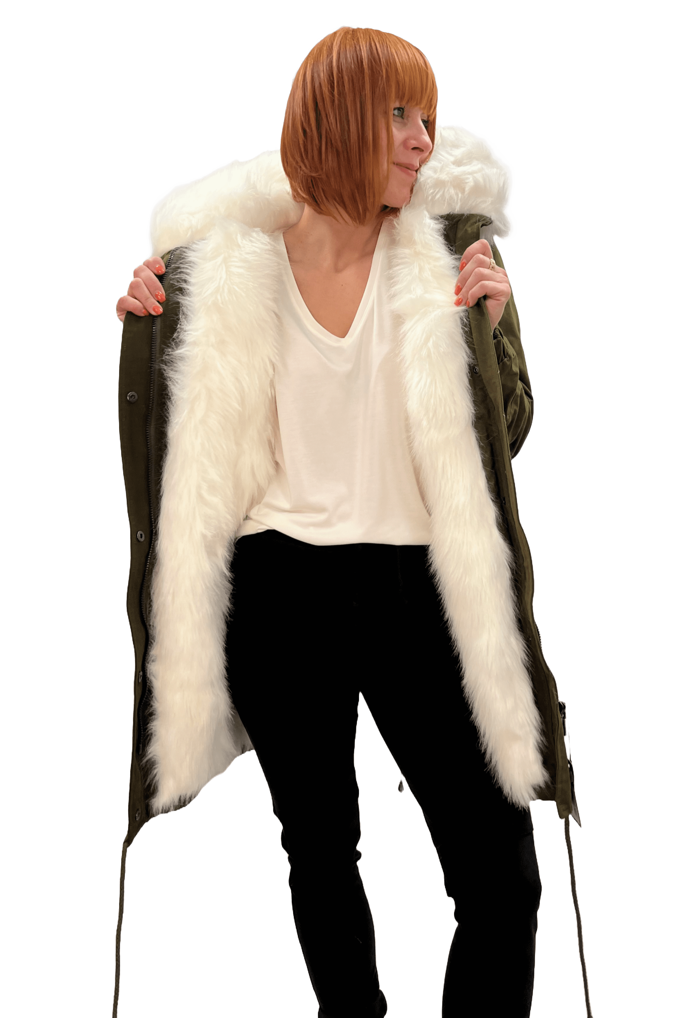 Amy Gee Parka mit Kunstfellfutter