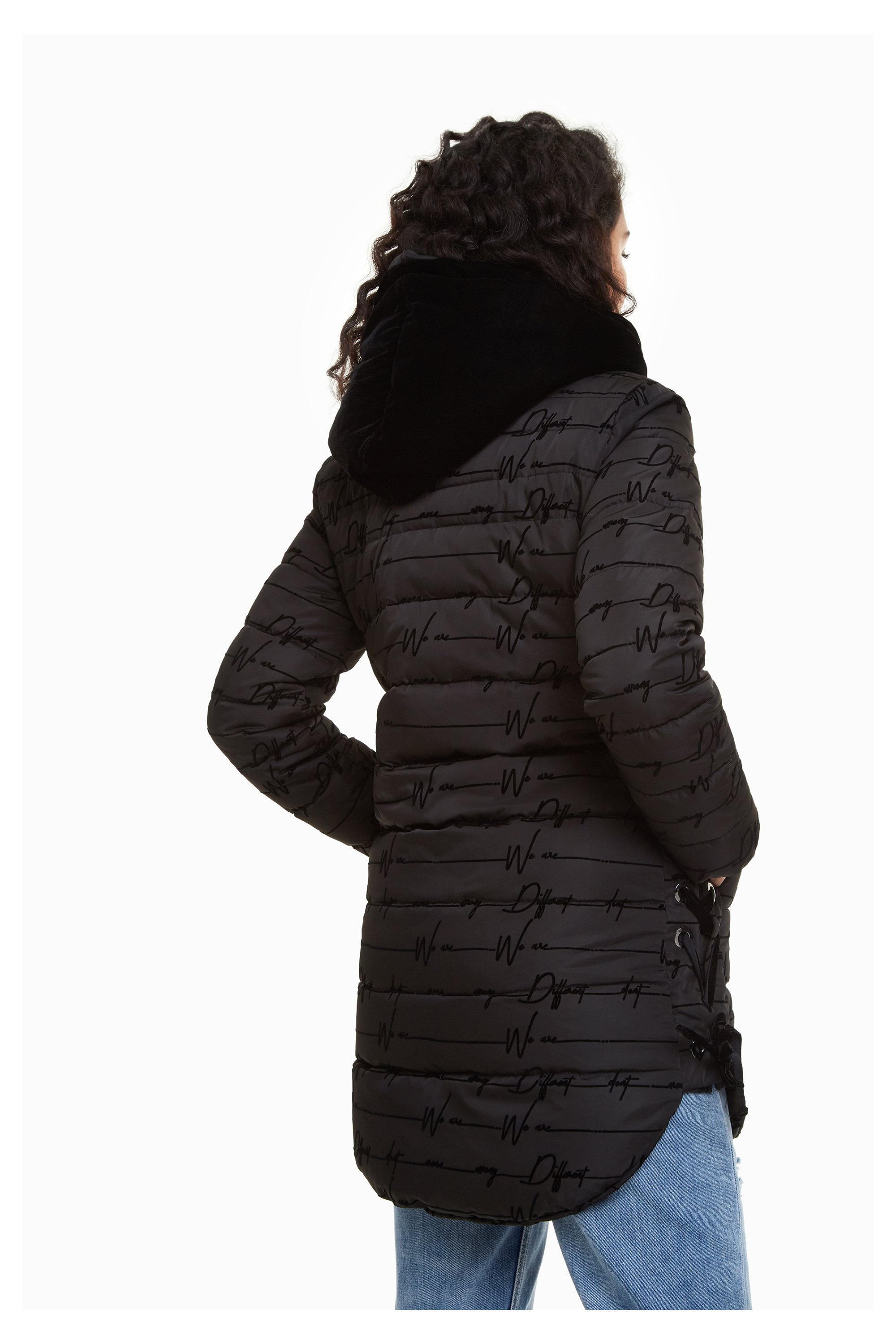 Desigual Padded Lucille Damen Mantel - schwarz