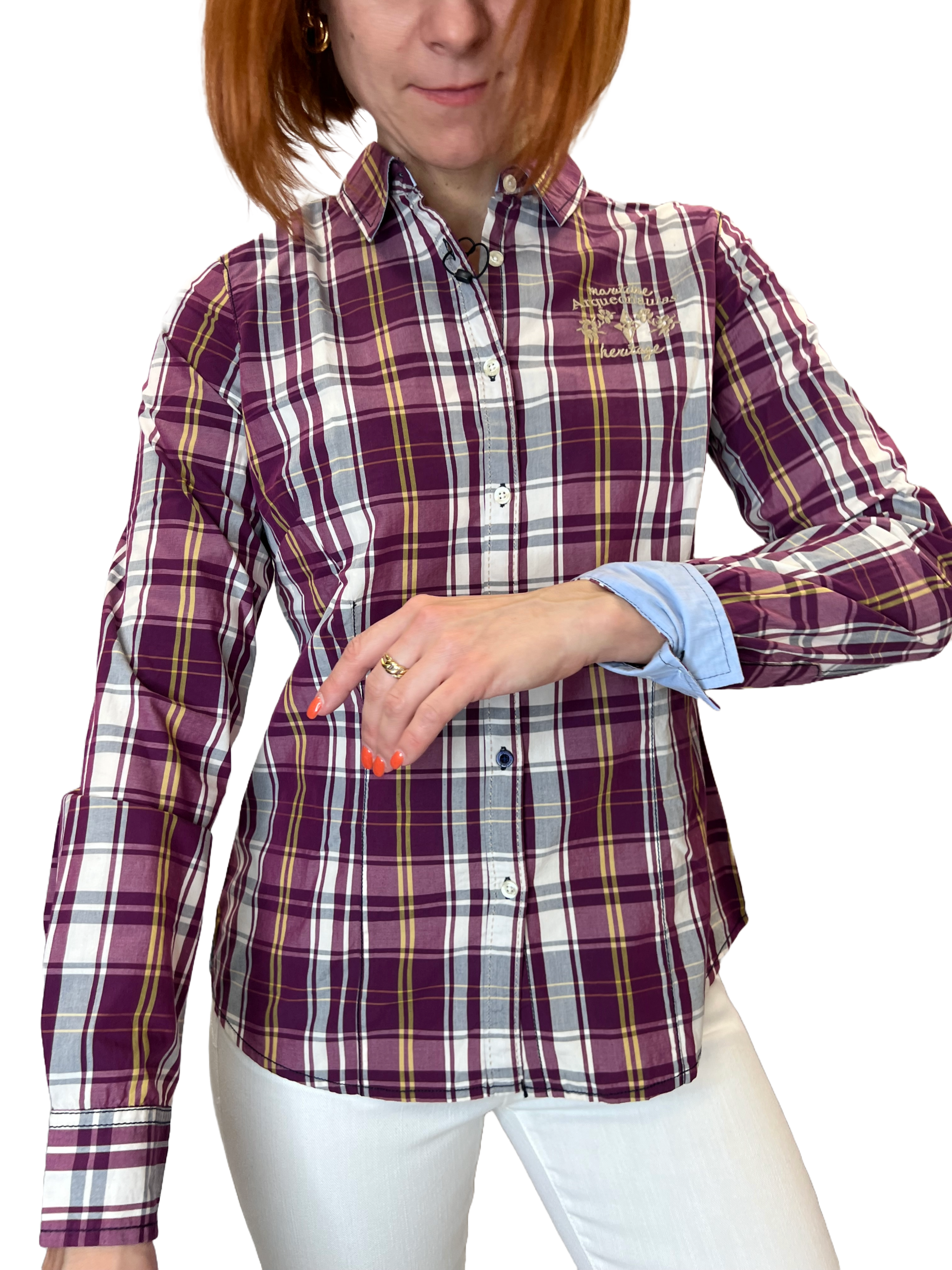 Arqueonautas 778404 Damen Bluse kariert