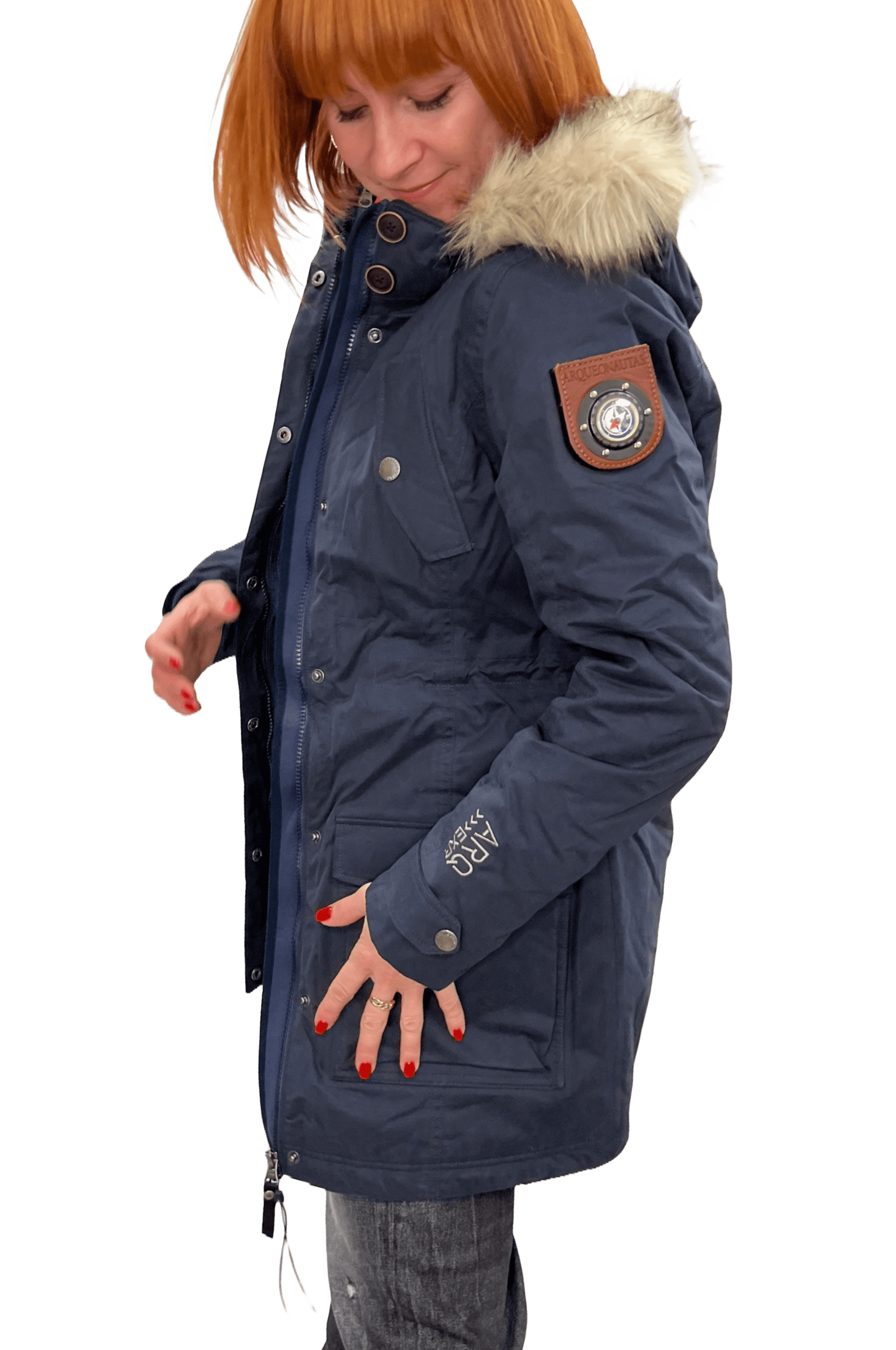 Arqueonautas 234425 Damen Parka mit Kompass