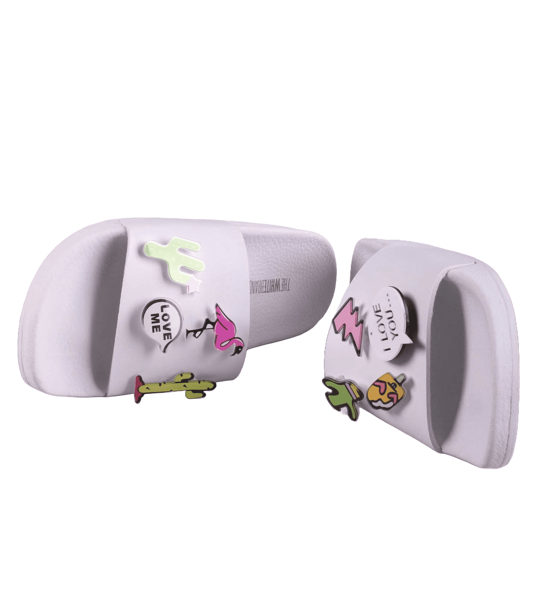 The White Brand Pin Cactus Damen Pantolette