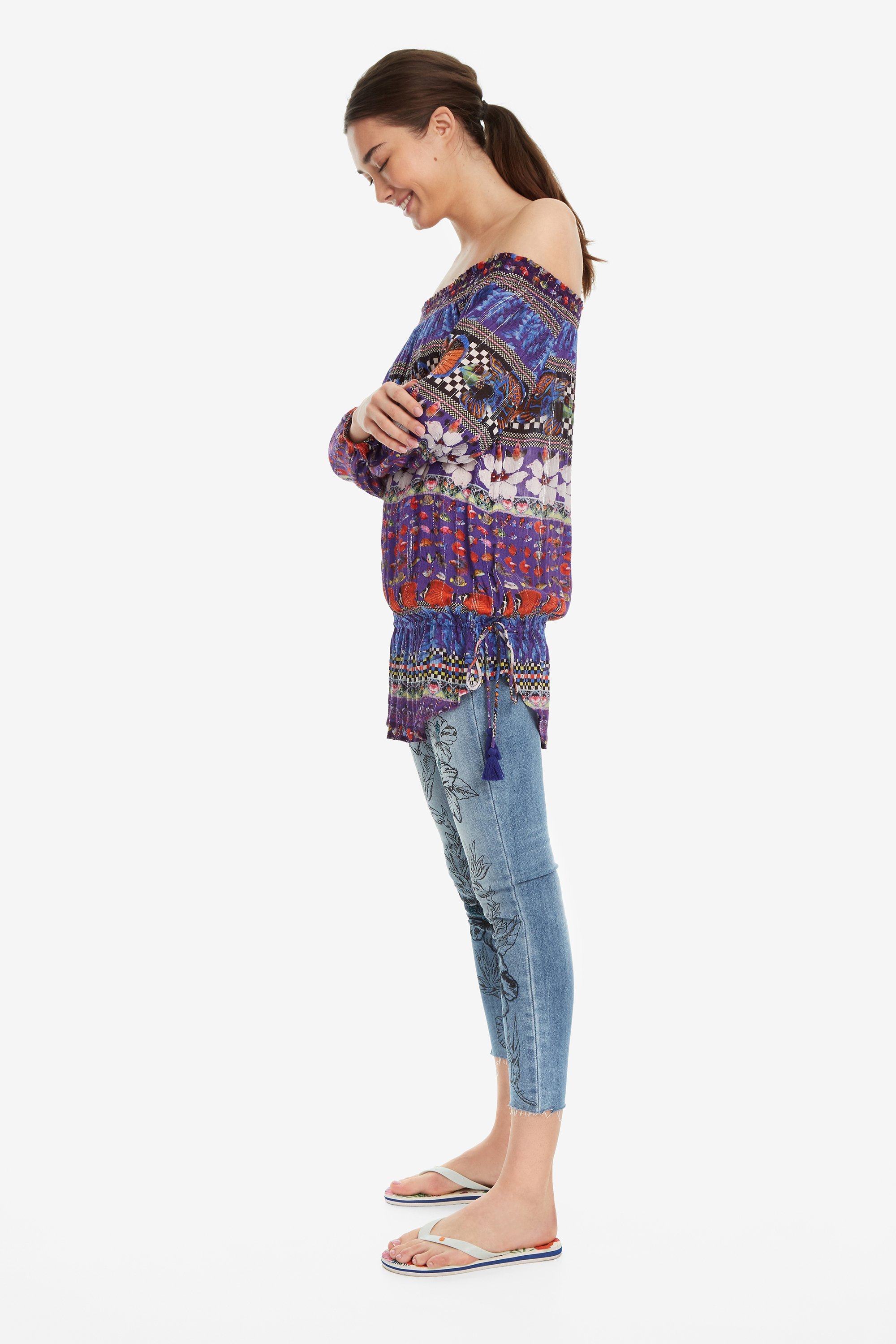 Desigual Blus Andrea Damen Carmen Bluse
