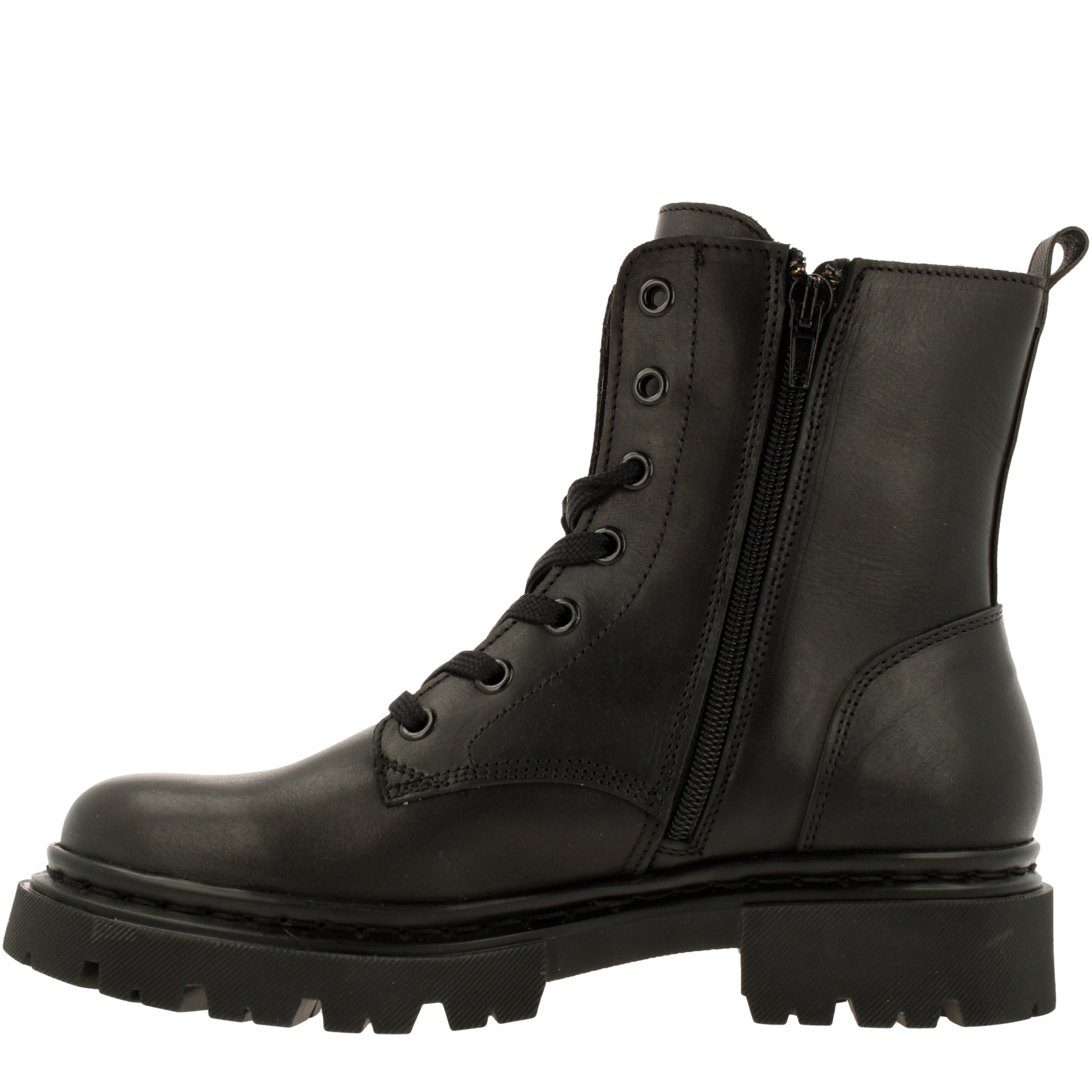 BullBoxer Daniela Damen Schnürboots Leder 610504E6L_BKCCTD52