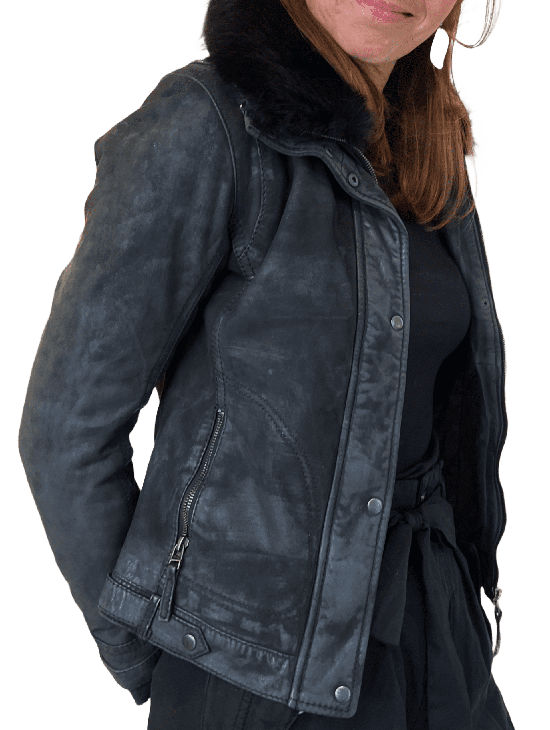 Rino & Pelle Cerise  Damen Leder Jacke