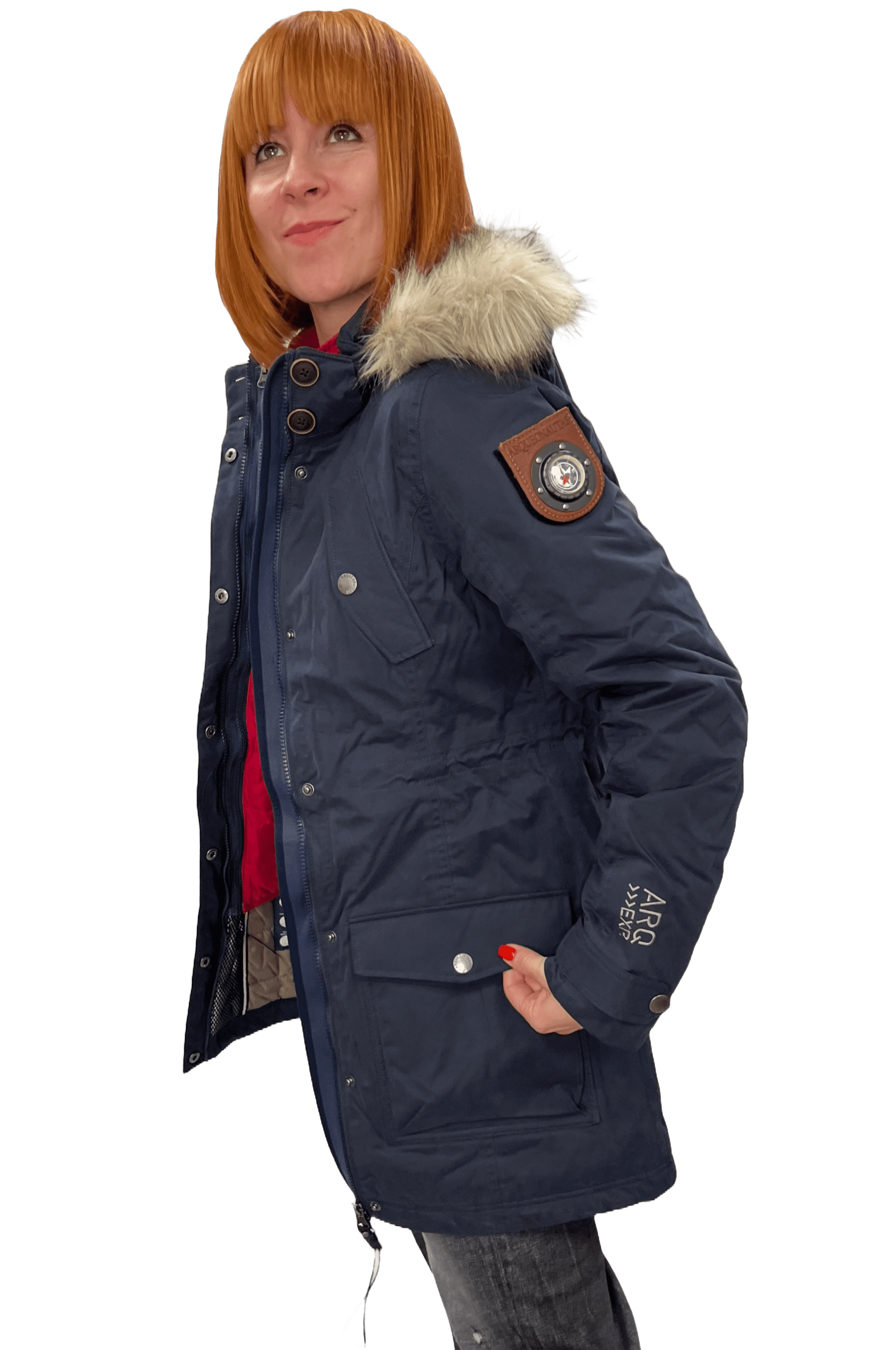 Arqueonautas 234425 Damen Parka mit Kompass