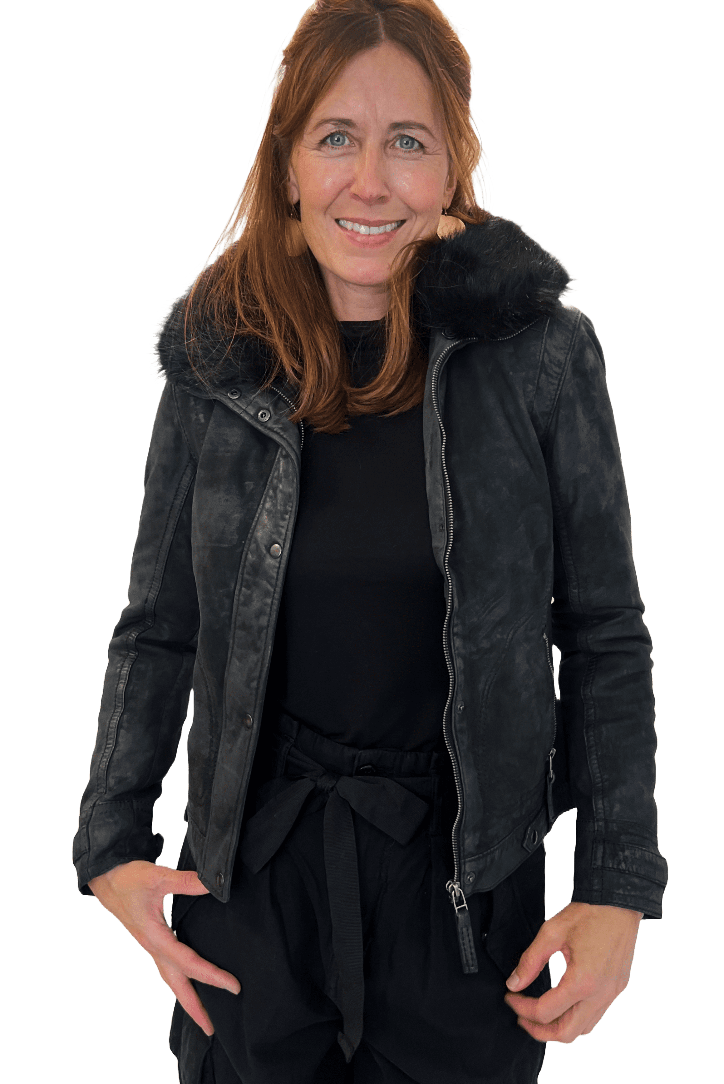 Rino & Pelle Cerise  Damen Leder Jacke