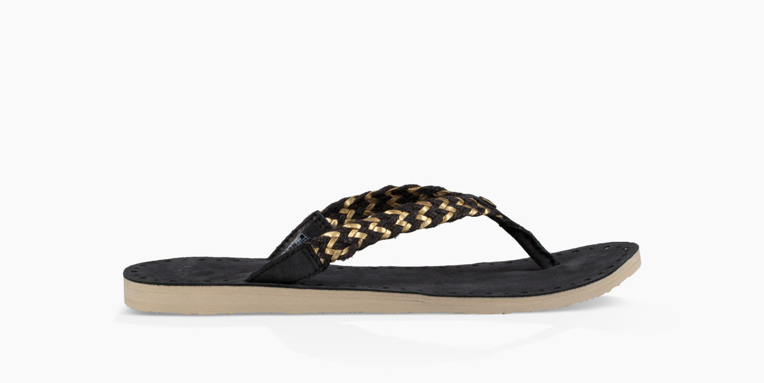 UGG Navie II Damen Zehentrenner black