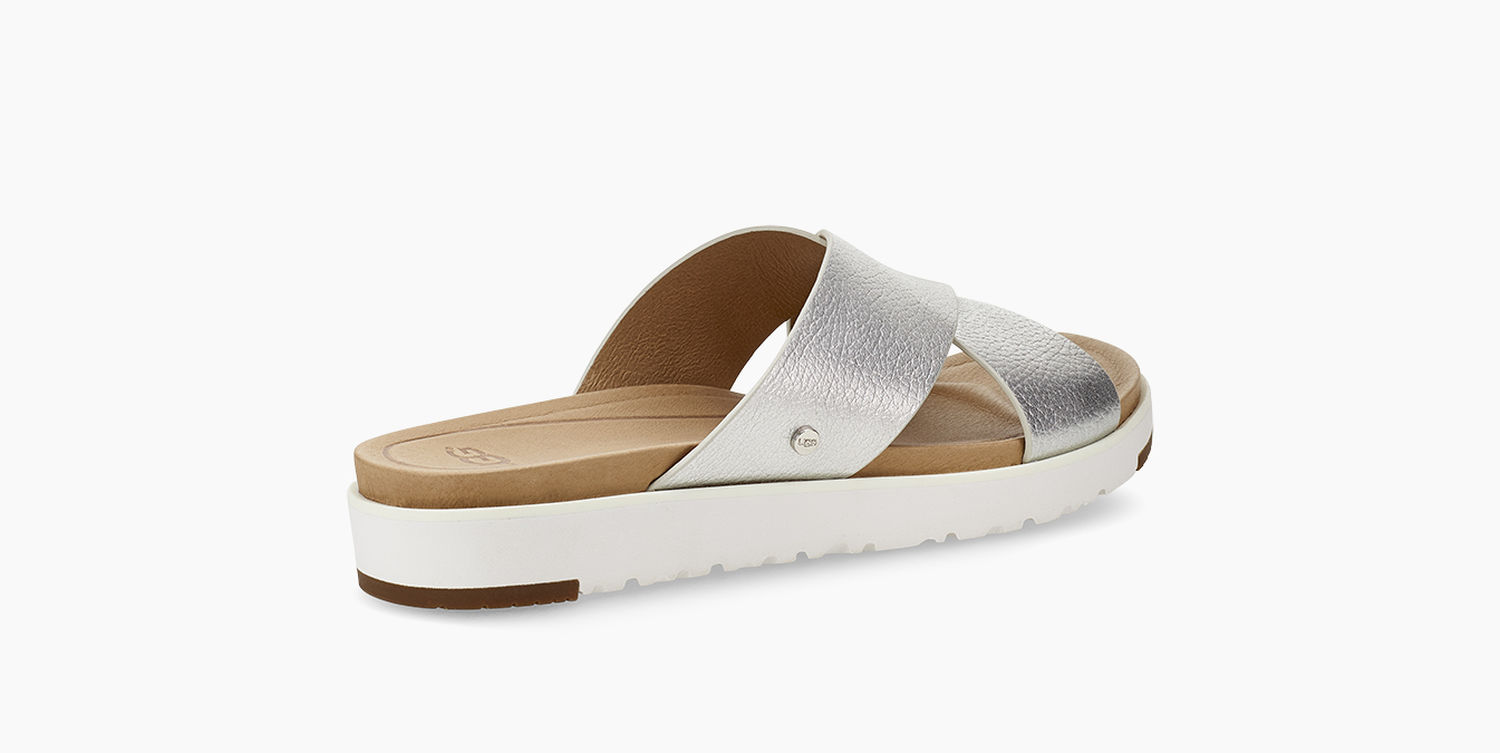 UGG Kari Metallic Damen Slipper Sandale