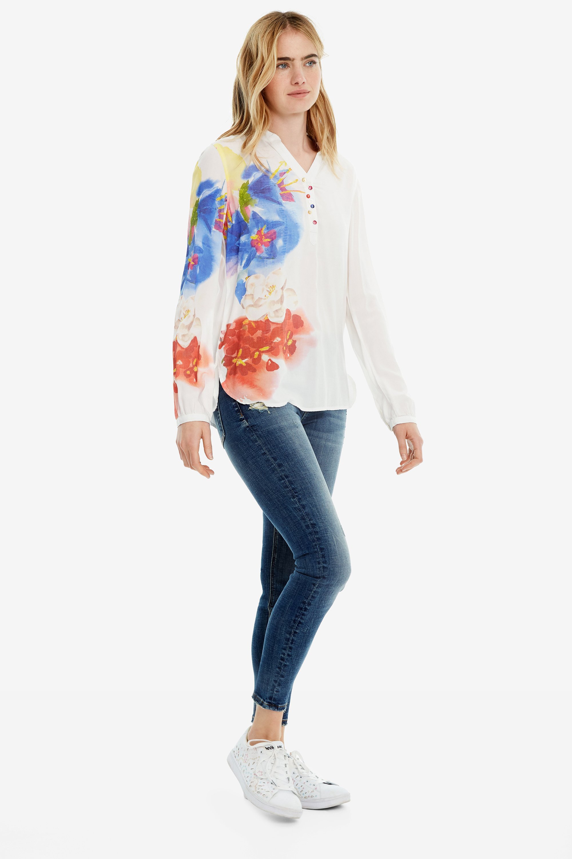 Desigual Blus Ibiscus Damen Bluse
