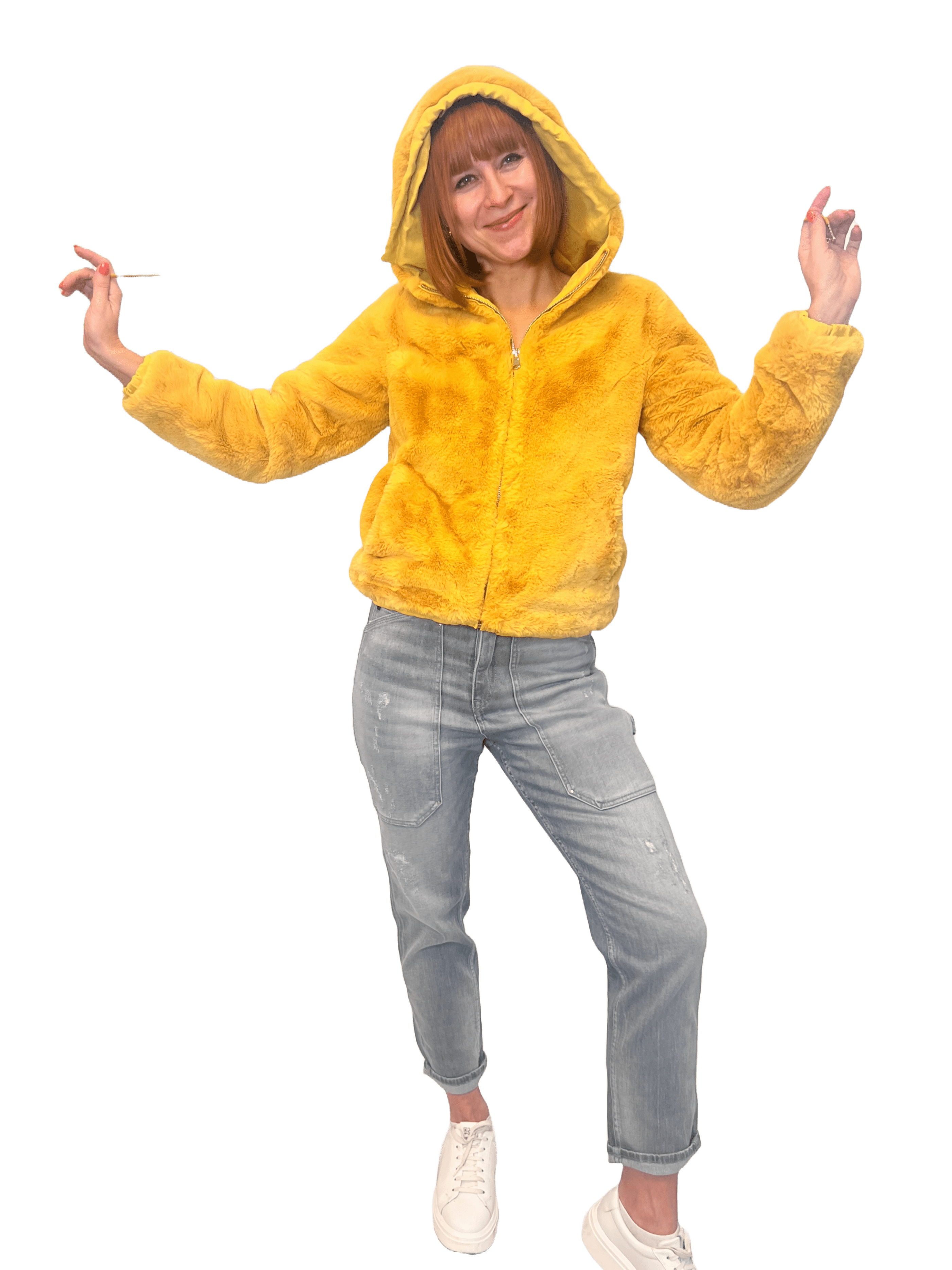 Rino & Pelle Olicia Damen Plüsch Kurzjacke