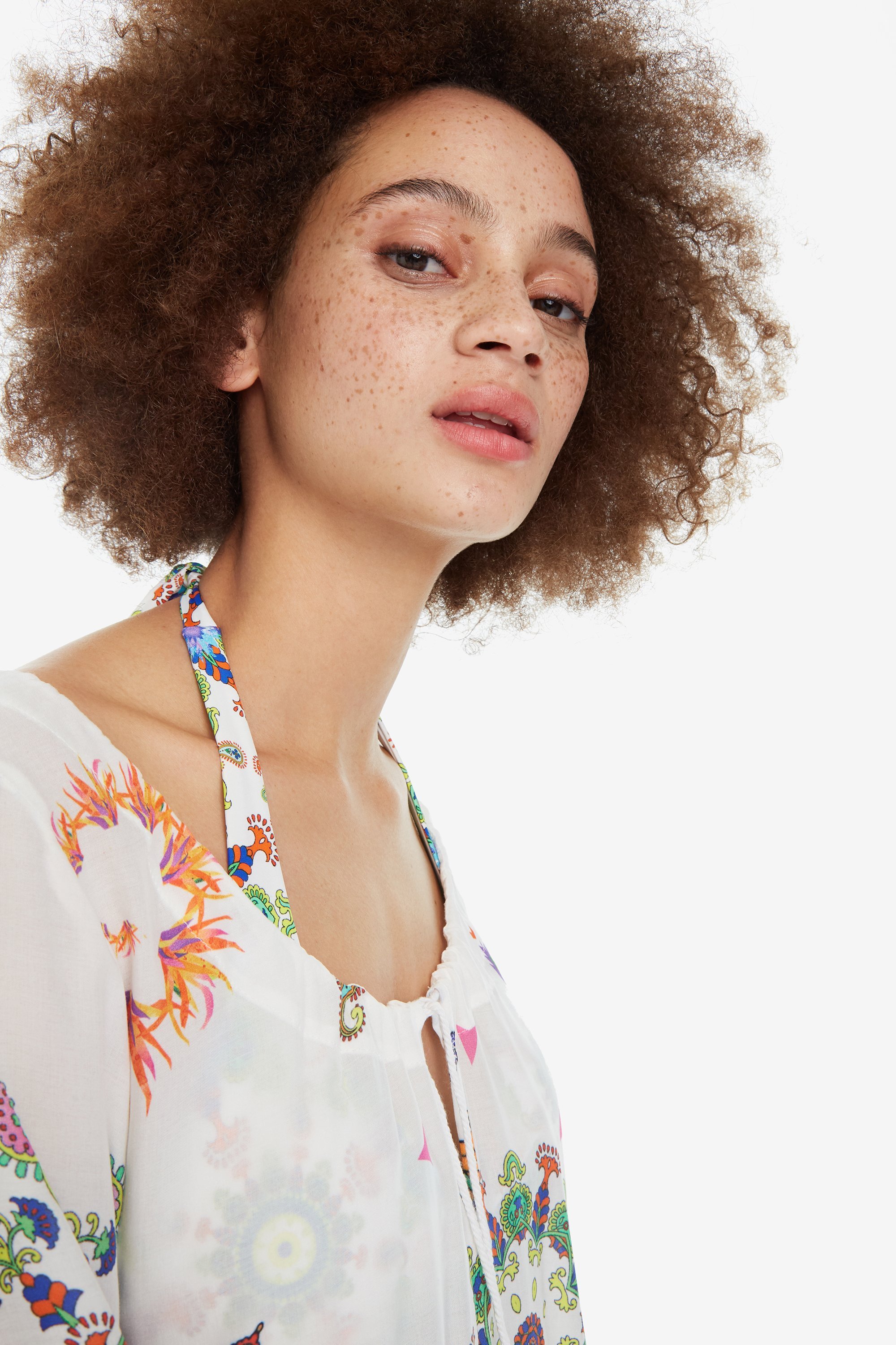 Desigual Melina Damen Strand Bluse