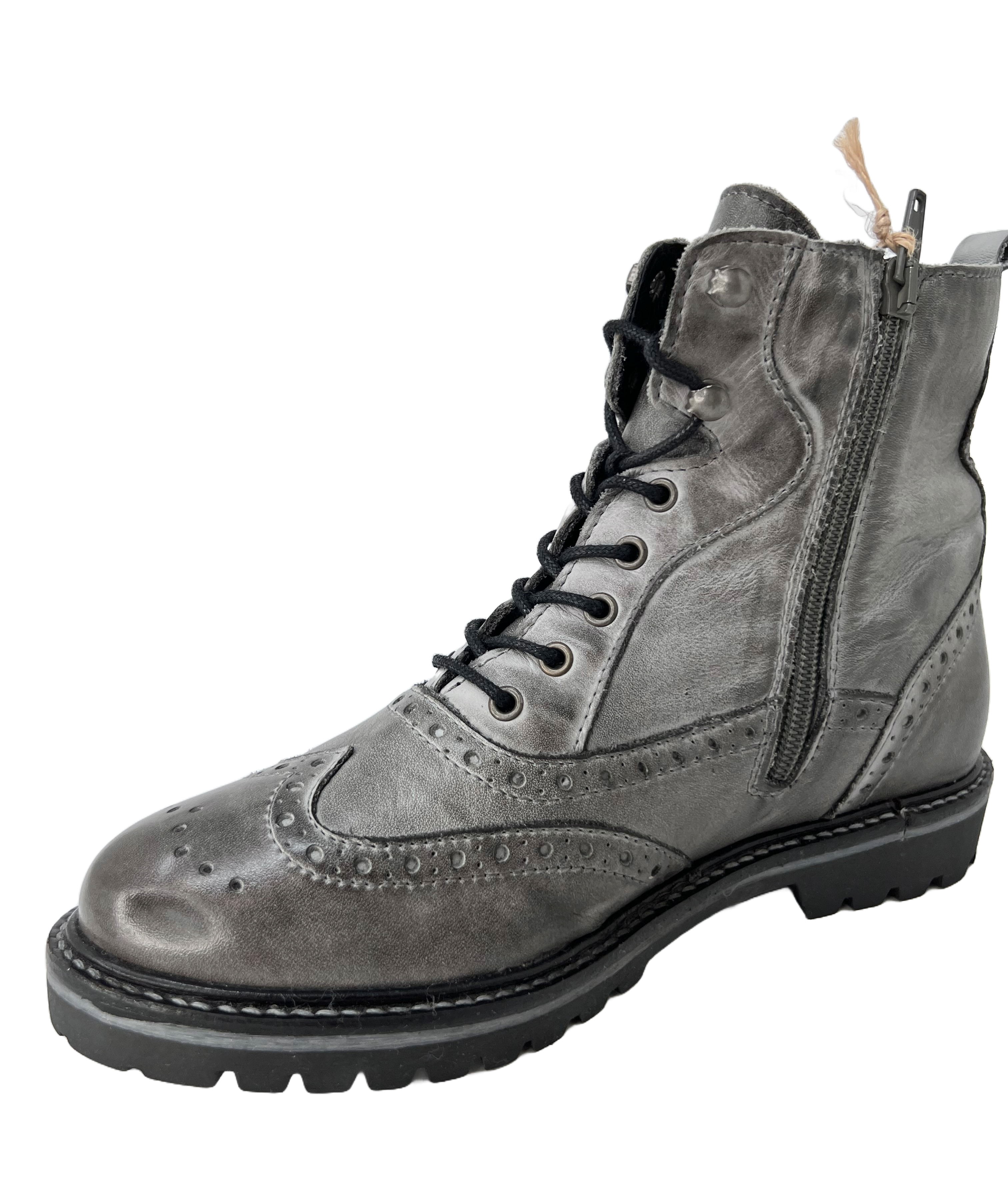 Post Xchange Blondy 211 Damen Schnürrstiefel mit Budapester Style