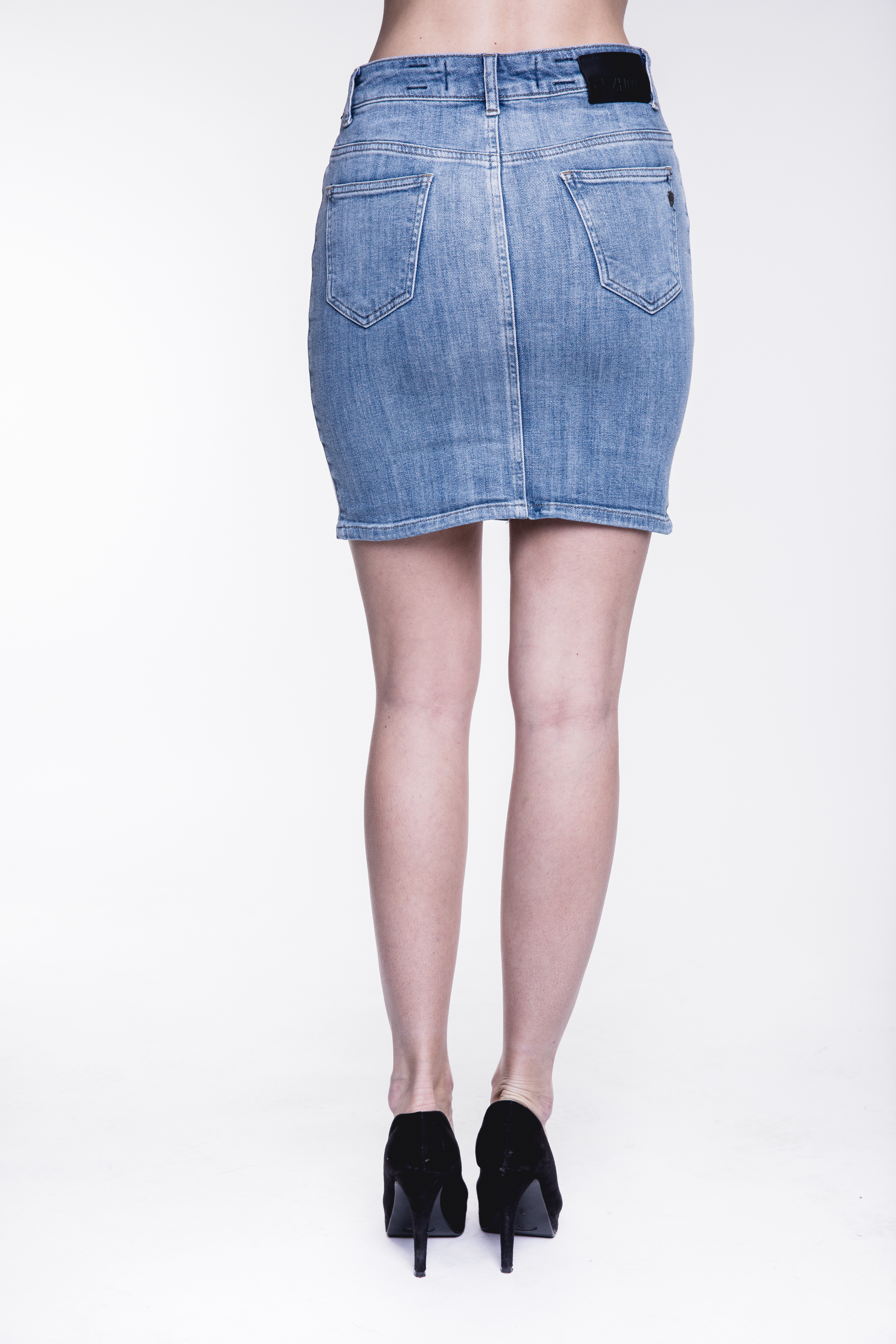 Zhrill Coleen Button W9213 W7338 Damen Jeansrock
