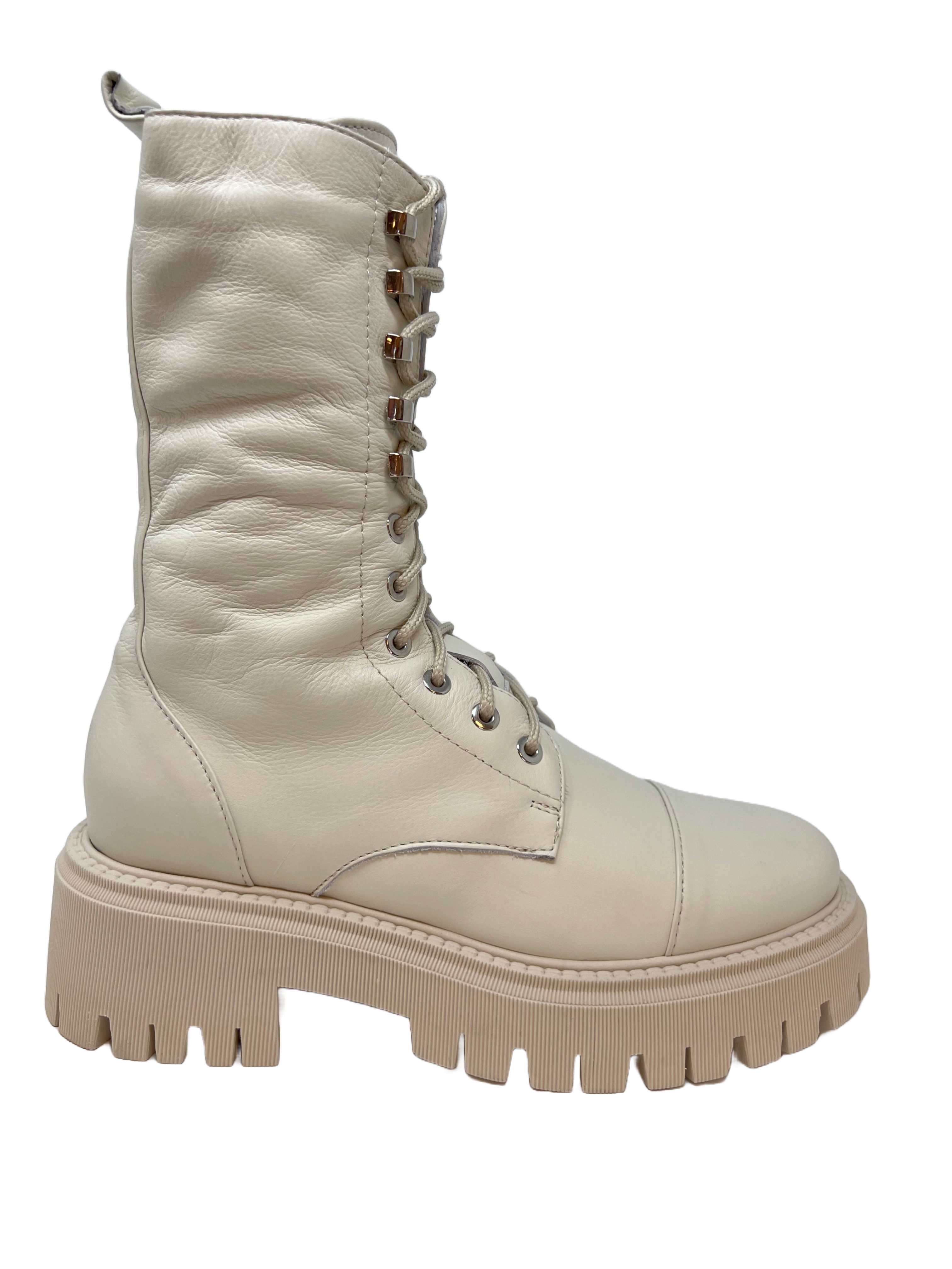 Crown Sarre Udine Damen Schnürstiefel mit Lammfell Futter