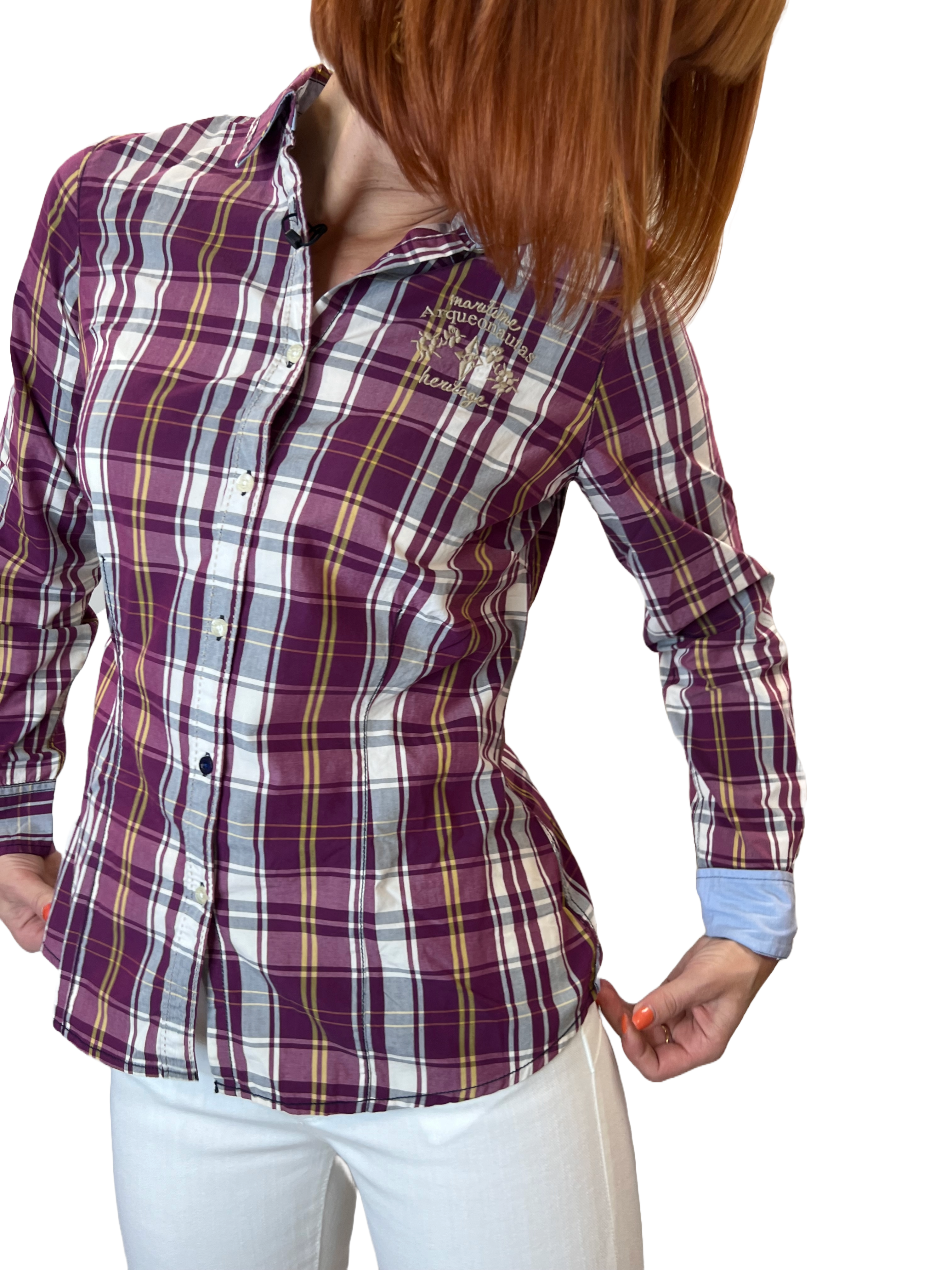 Arqueonautas 778404 Damen Bluse kariert