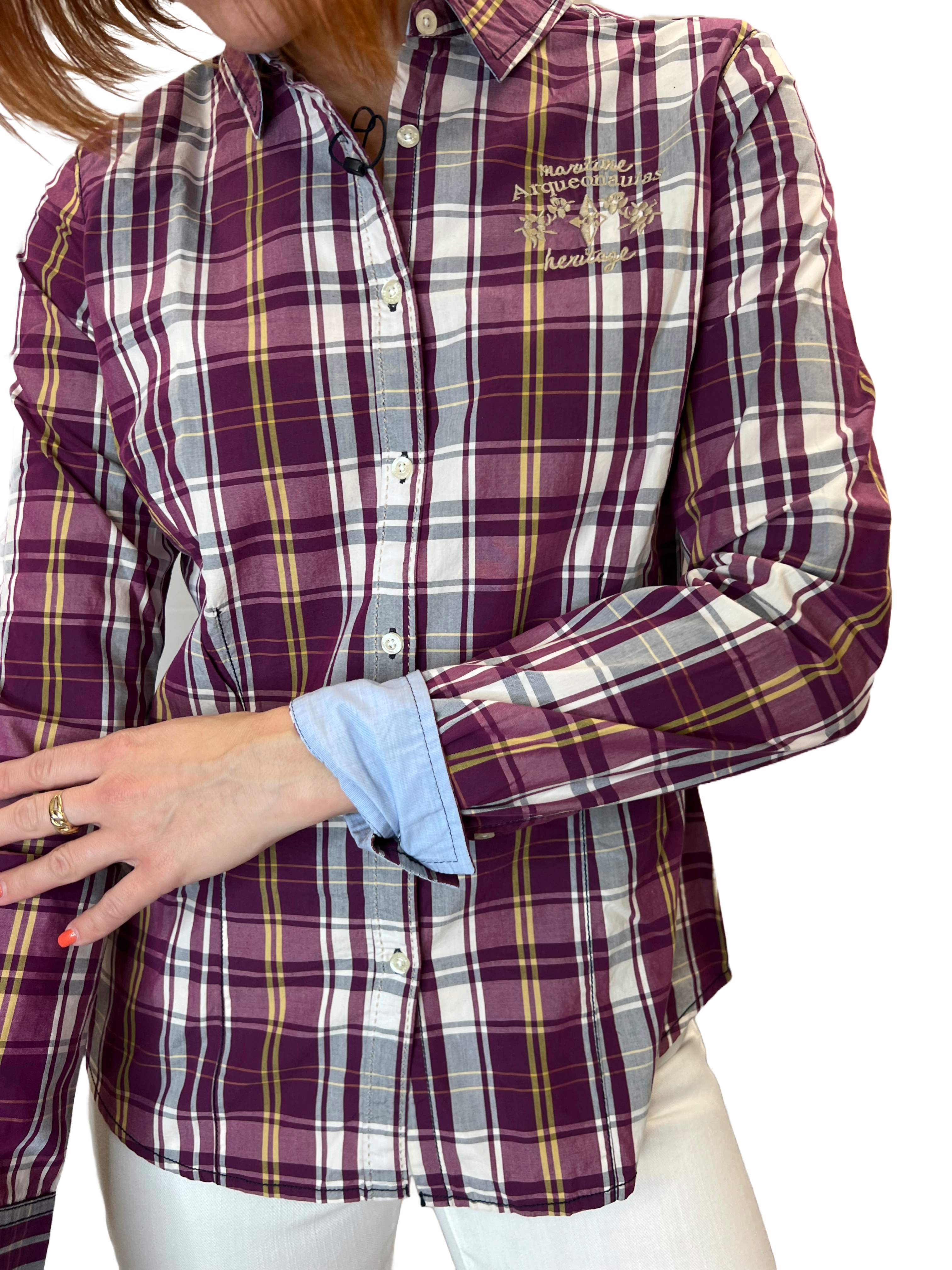 Arqueonautas 778404 Damen Bluse kariert