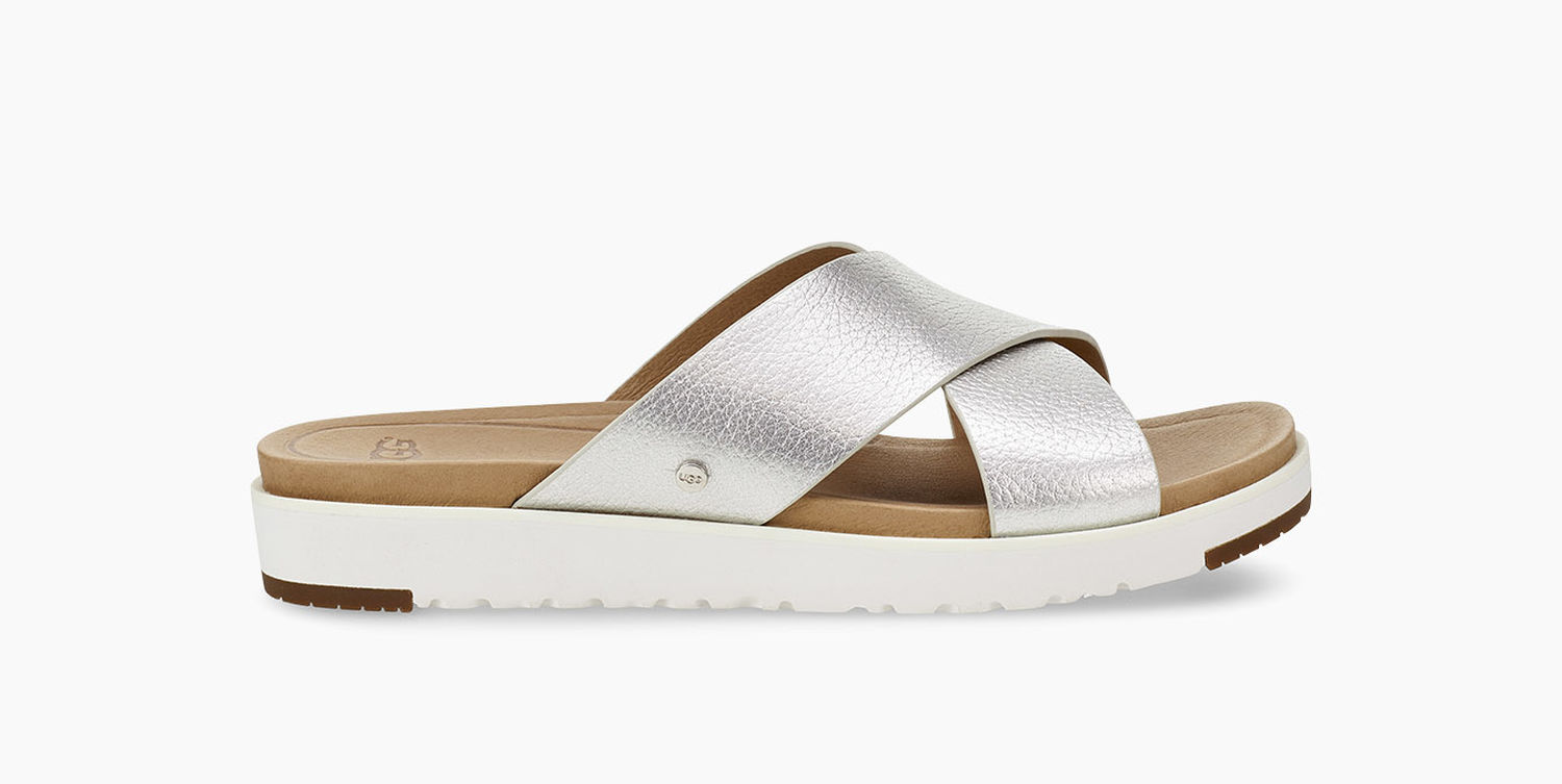 UGG Kari Metallic Damen Slipper Sandale