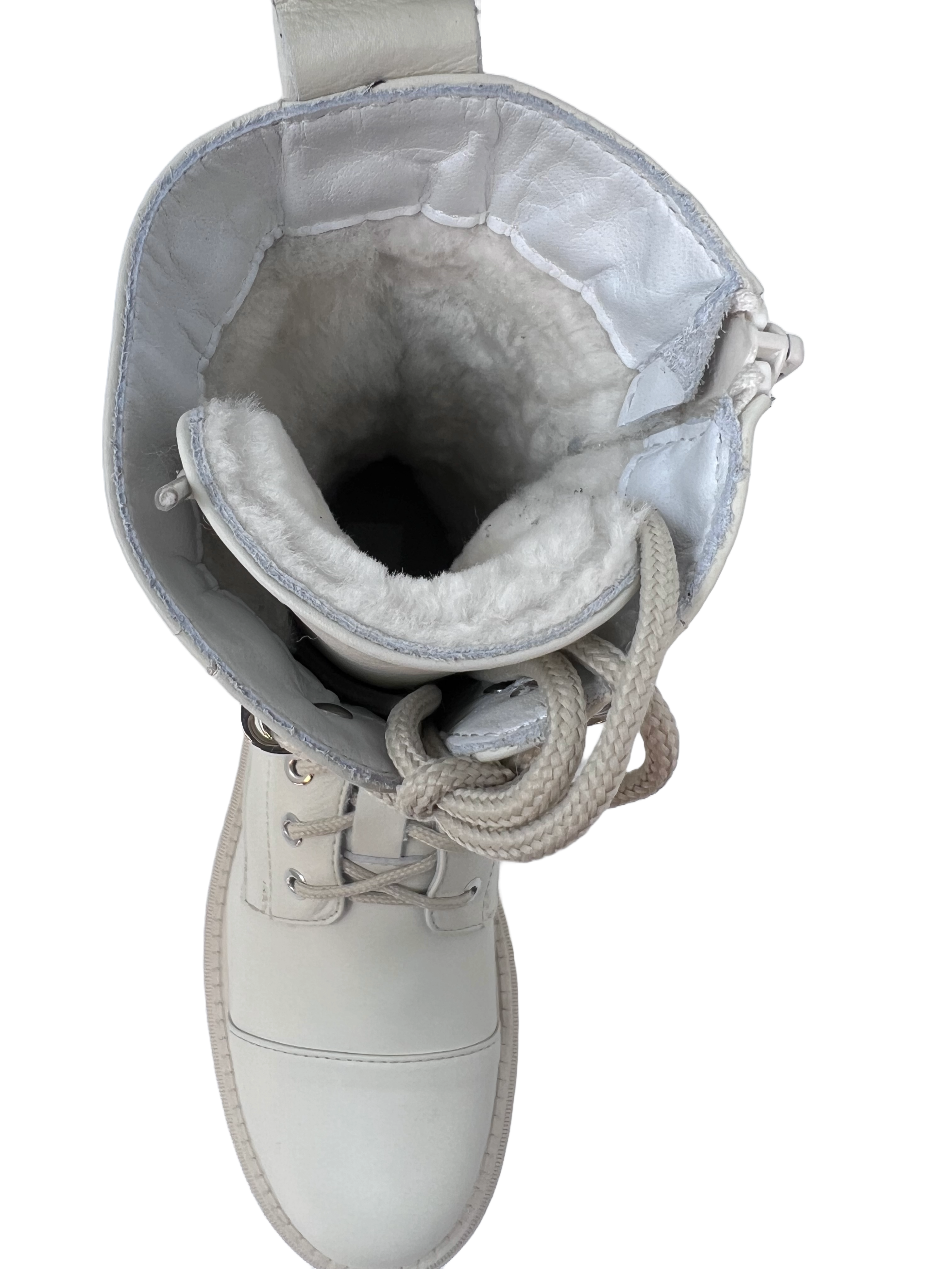 Crown Sarre Udine Damen Schnürstiefel mit Lammfell Futter