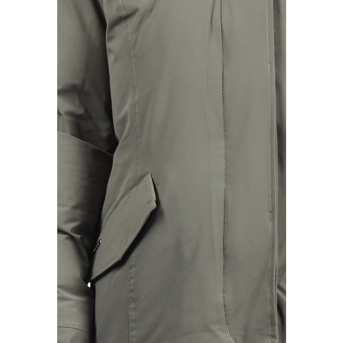 Airforce Deluxe Damen Jacke - pastel grün mit natur Fellkragen