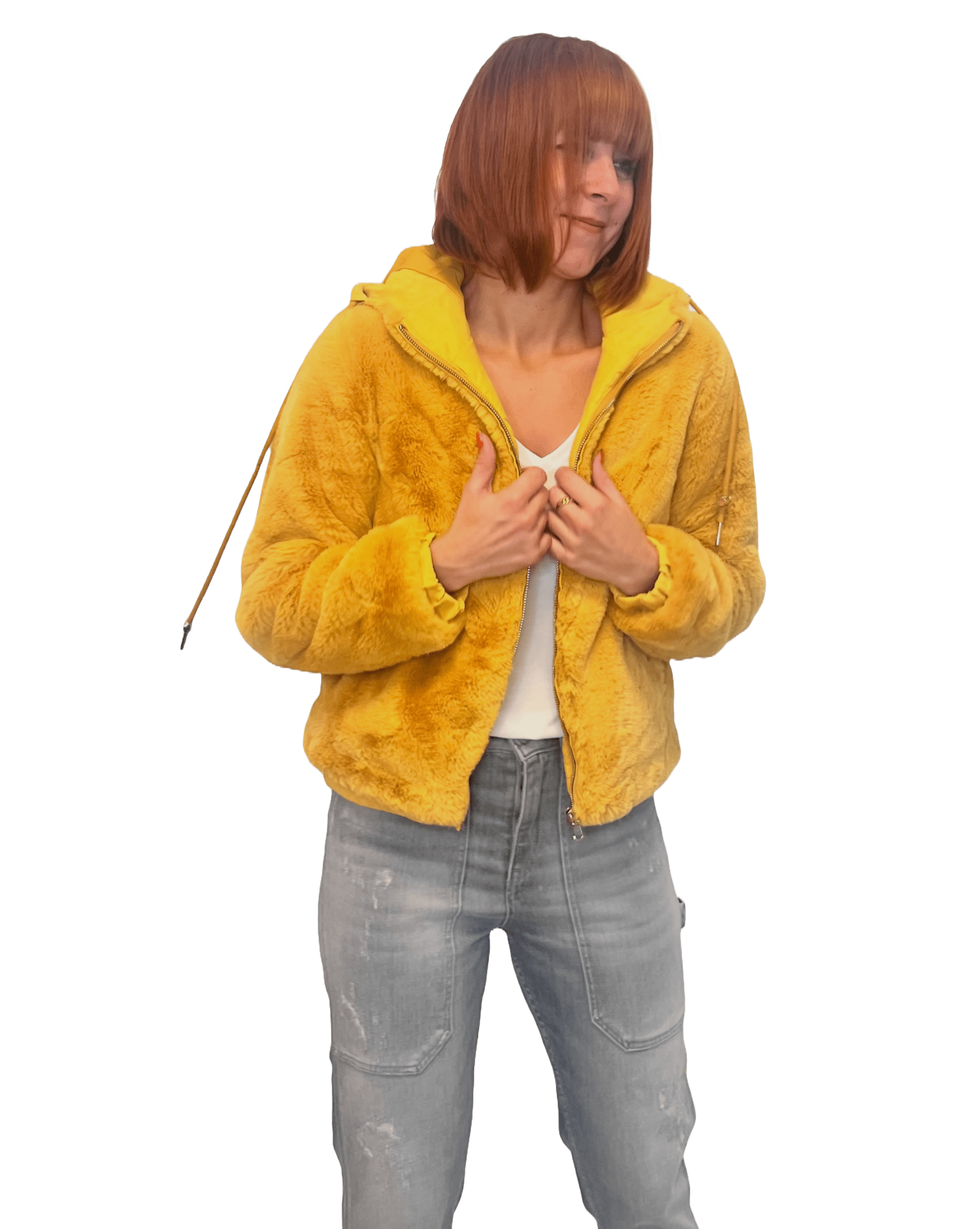 Rino & Pelle Olicia Damen Plüsch Kurzjacke