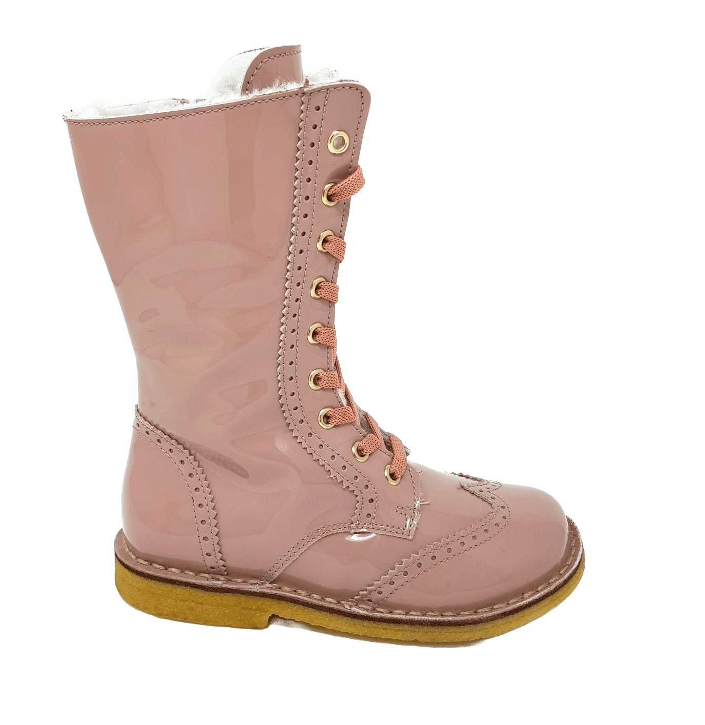 Zecchino d´Oro A06-660 Mädchen Lack Schnürstiefel Budapester