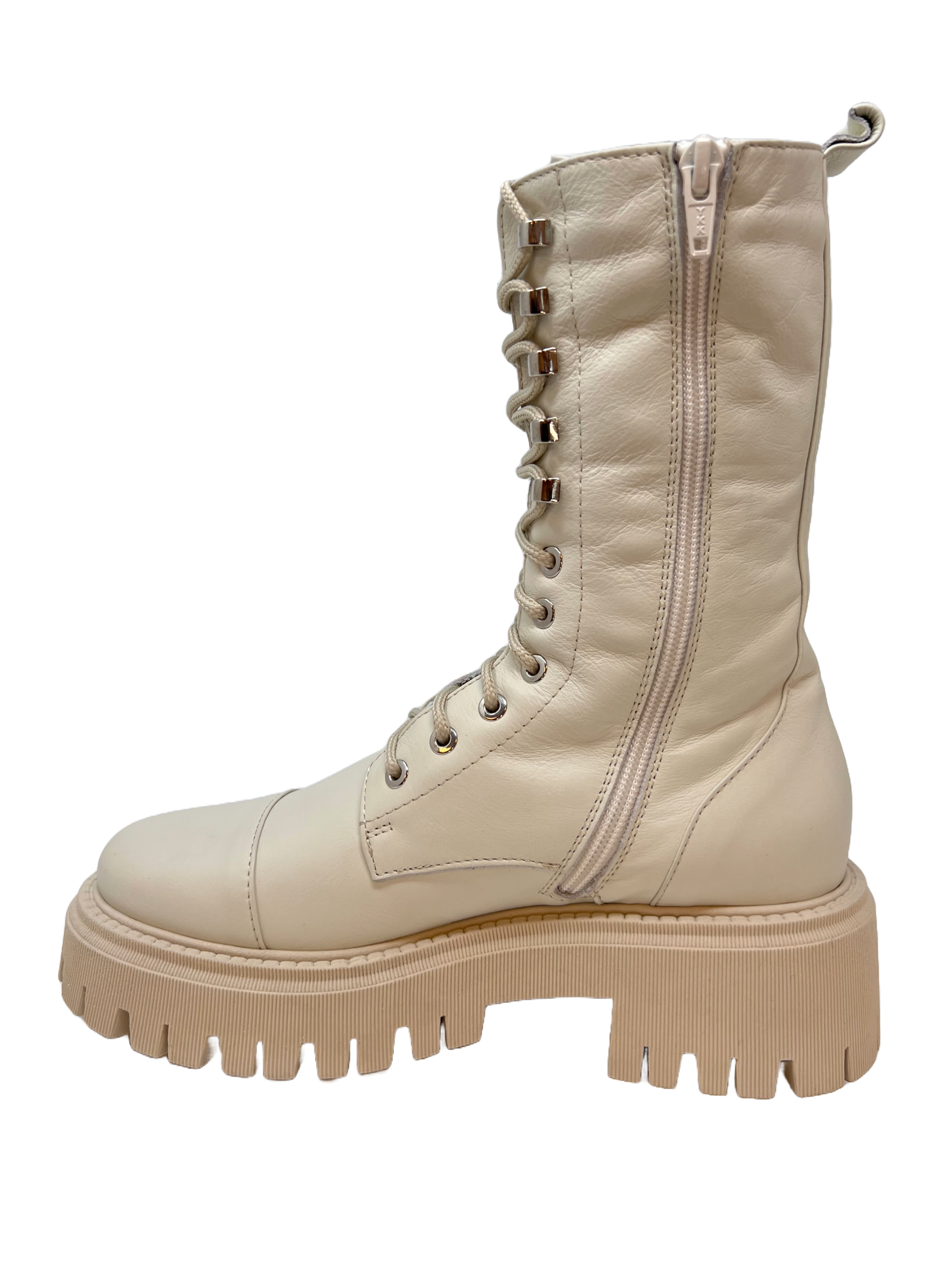 Crown Sarre Udine Damen Schnürstiefel mit Lammfell Futter