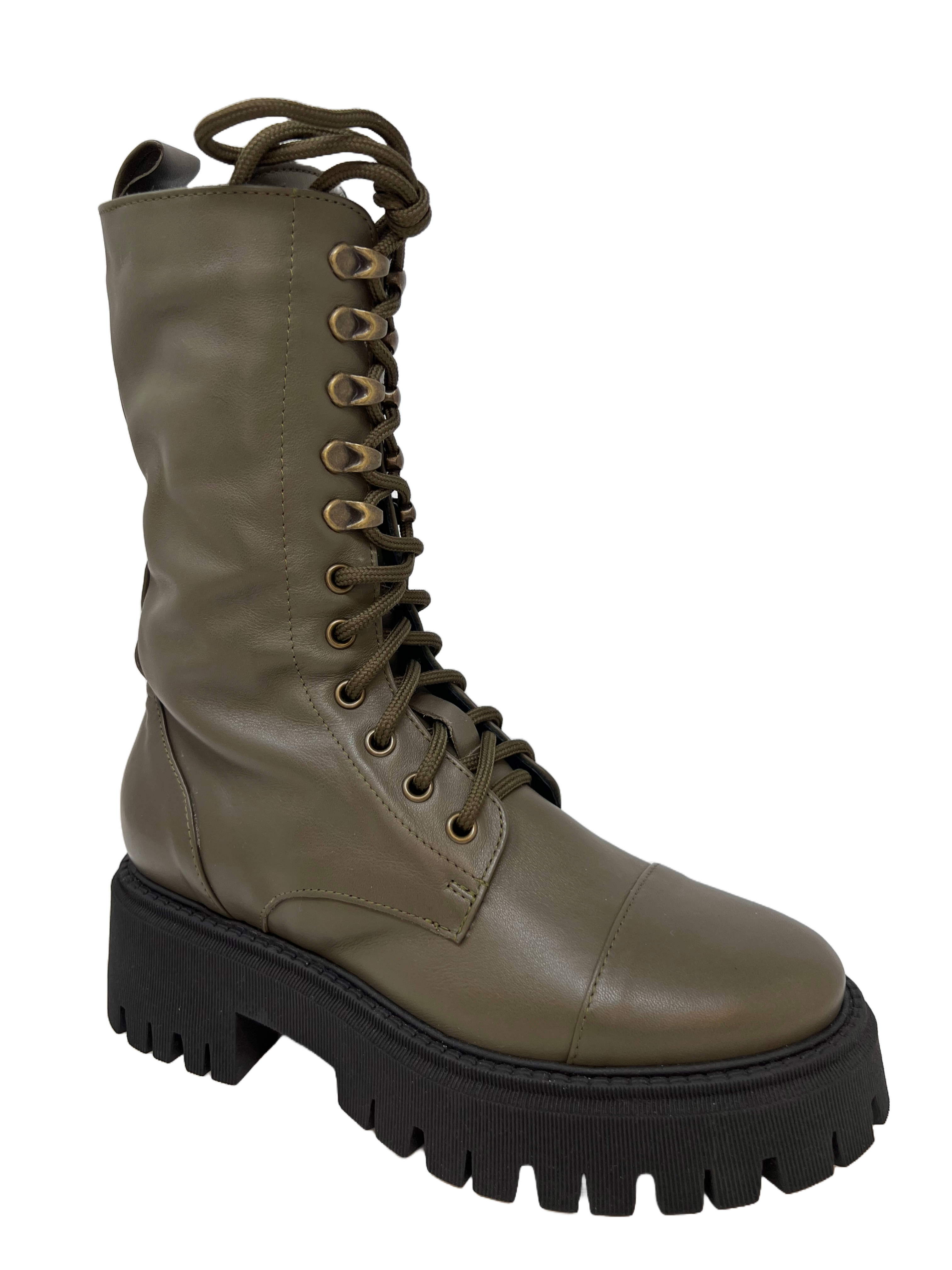 Crown Sarre Udine Damen Schnürstiefel mit Lammfell Futter