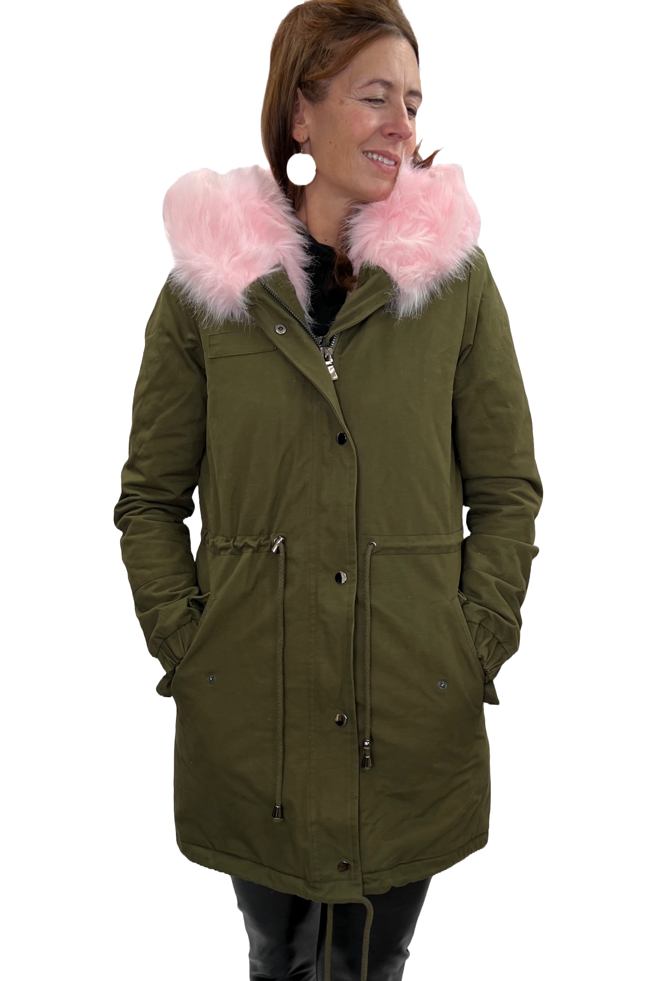 Amy Gee Parka mit Kunstfellfutter