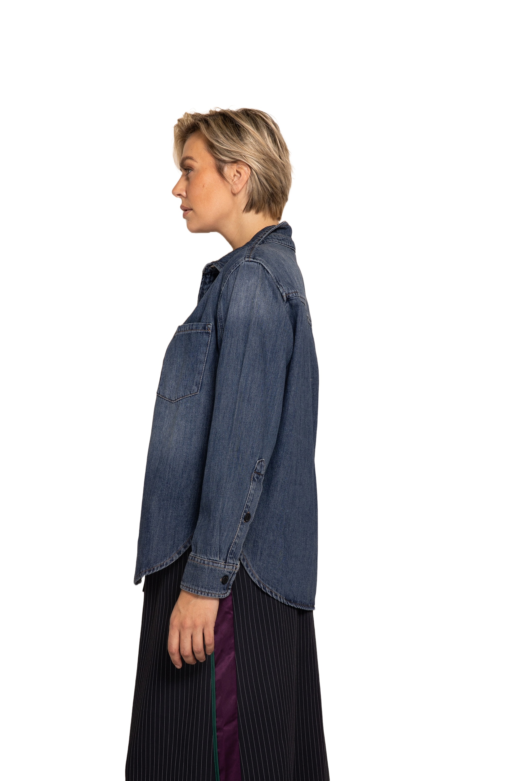 Zhrill Tjura Damen Jeanshemd