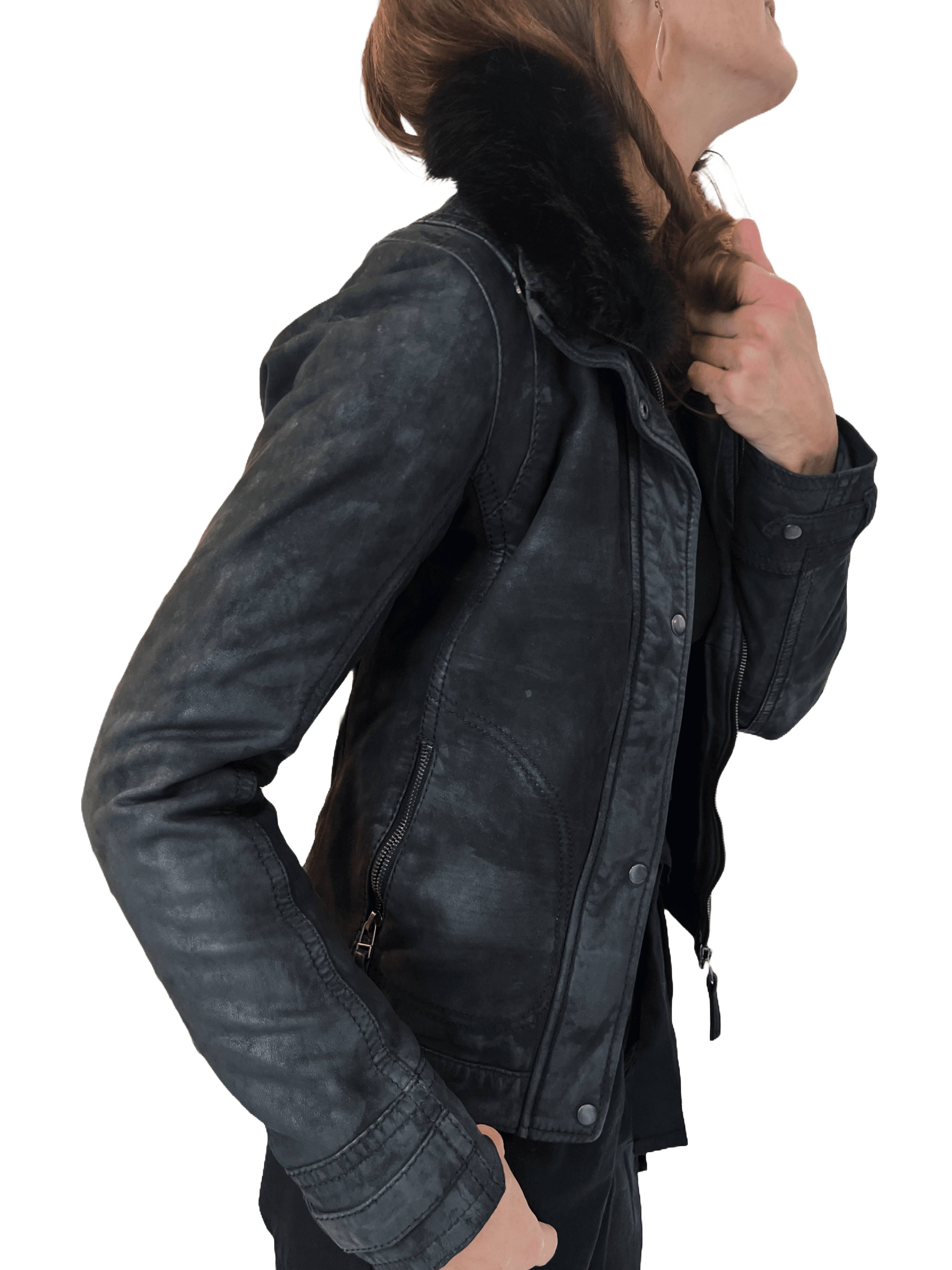 Rino & Pelle Cerise  Damen Leder Jacke