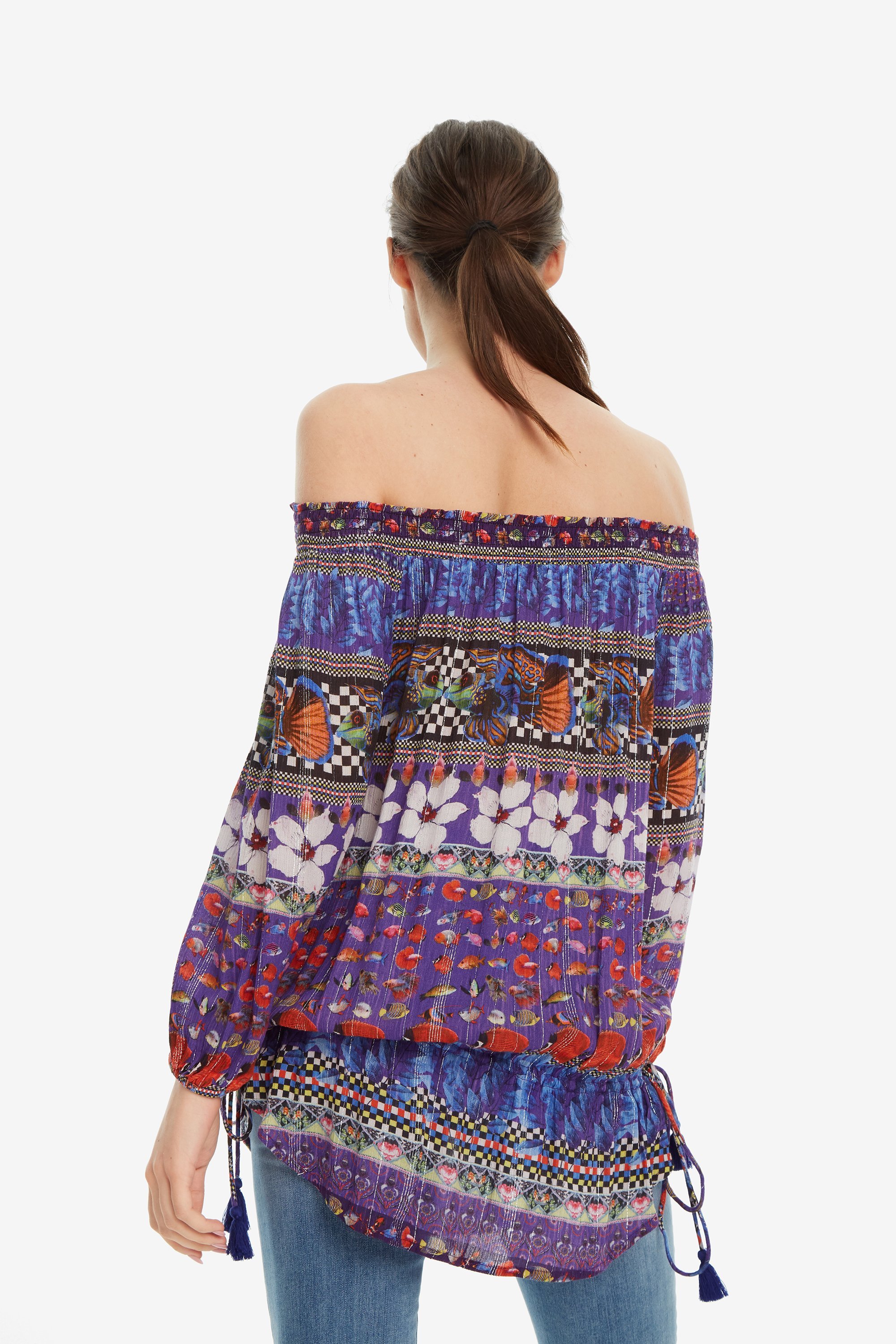 Desigual Blus Andrea Damen Carmen Bluse