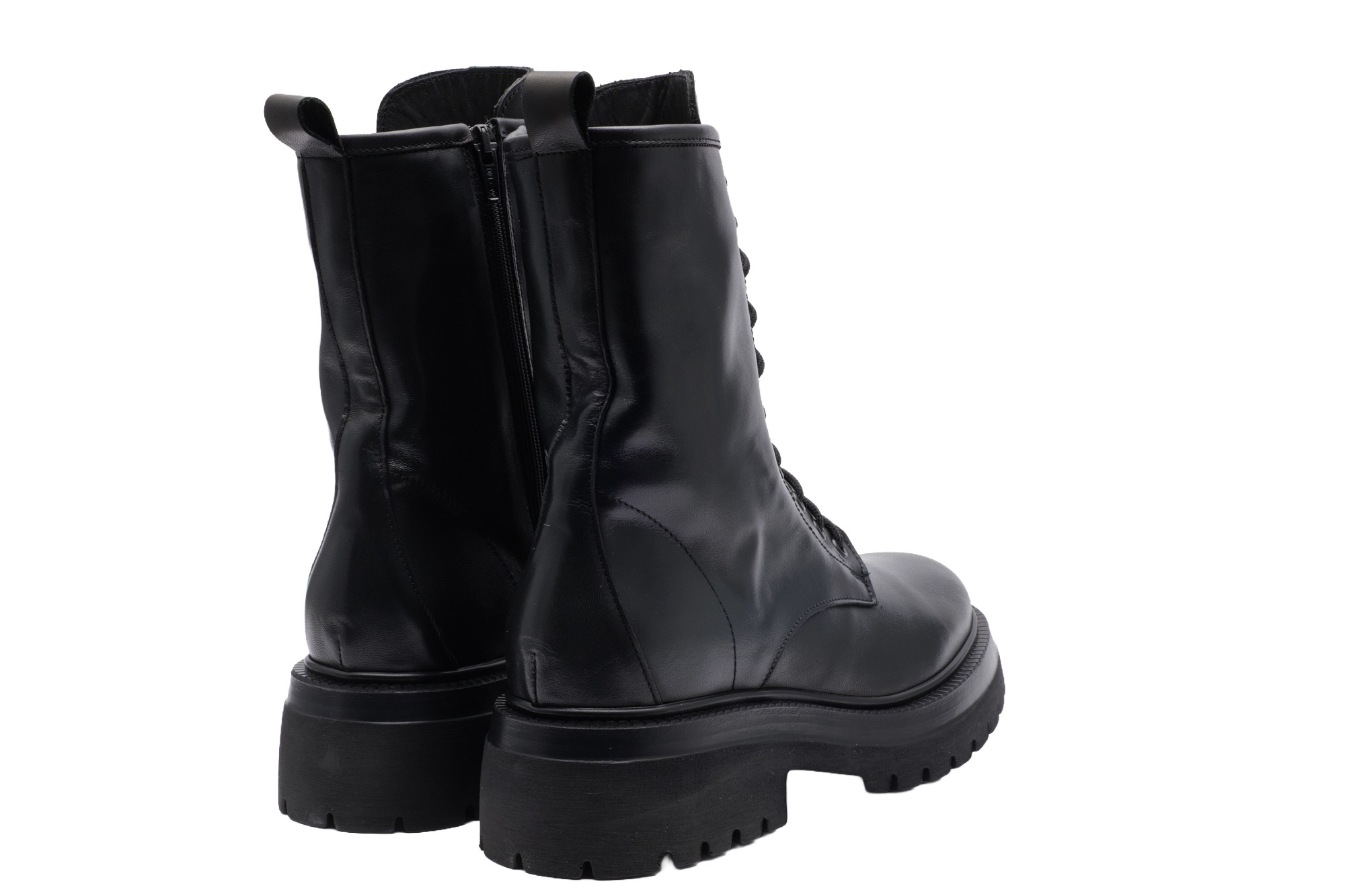 Crown Nisida Montone Damen Schnürstiefel mit Lammfell Futter
