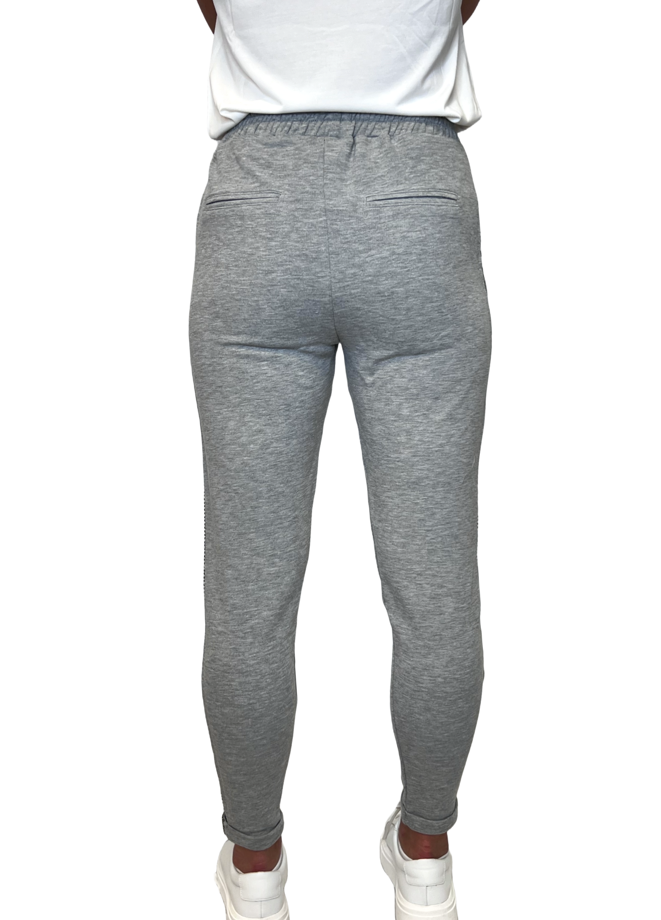 Cotton Candy Gracey 1195 PA-03 Damen Hose mit Seitenstreifen aus Glitzersteinchen