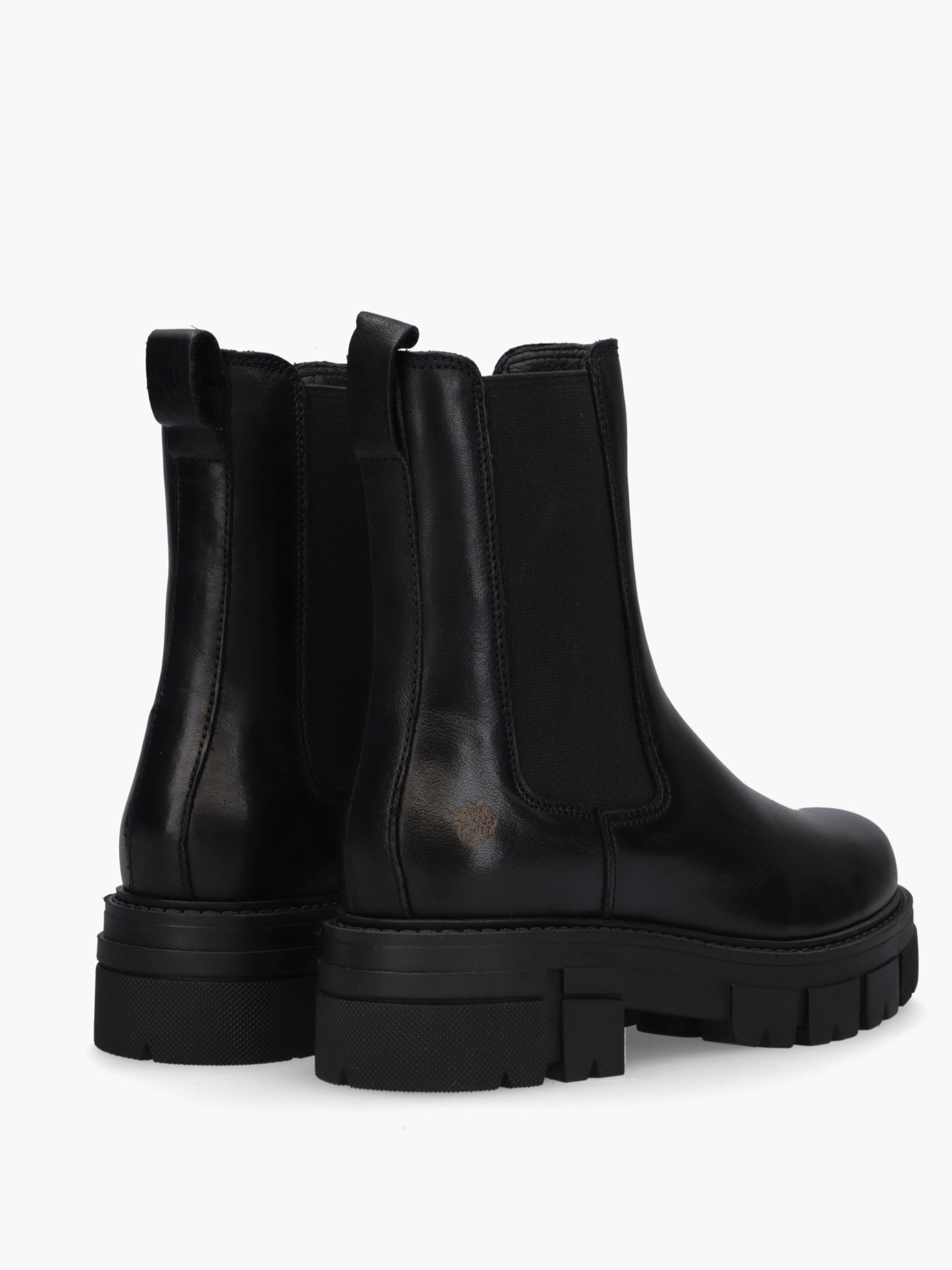 Apple of Eden Conny Chunky Damen Chelsea Boots -Glattleder