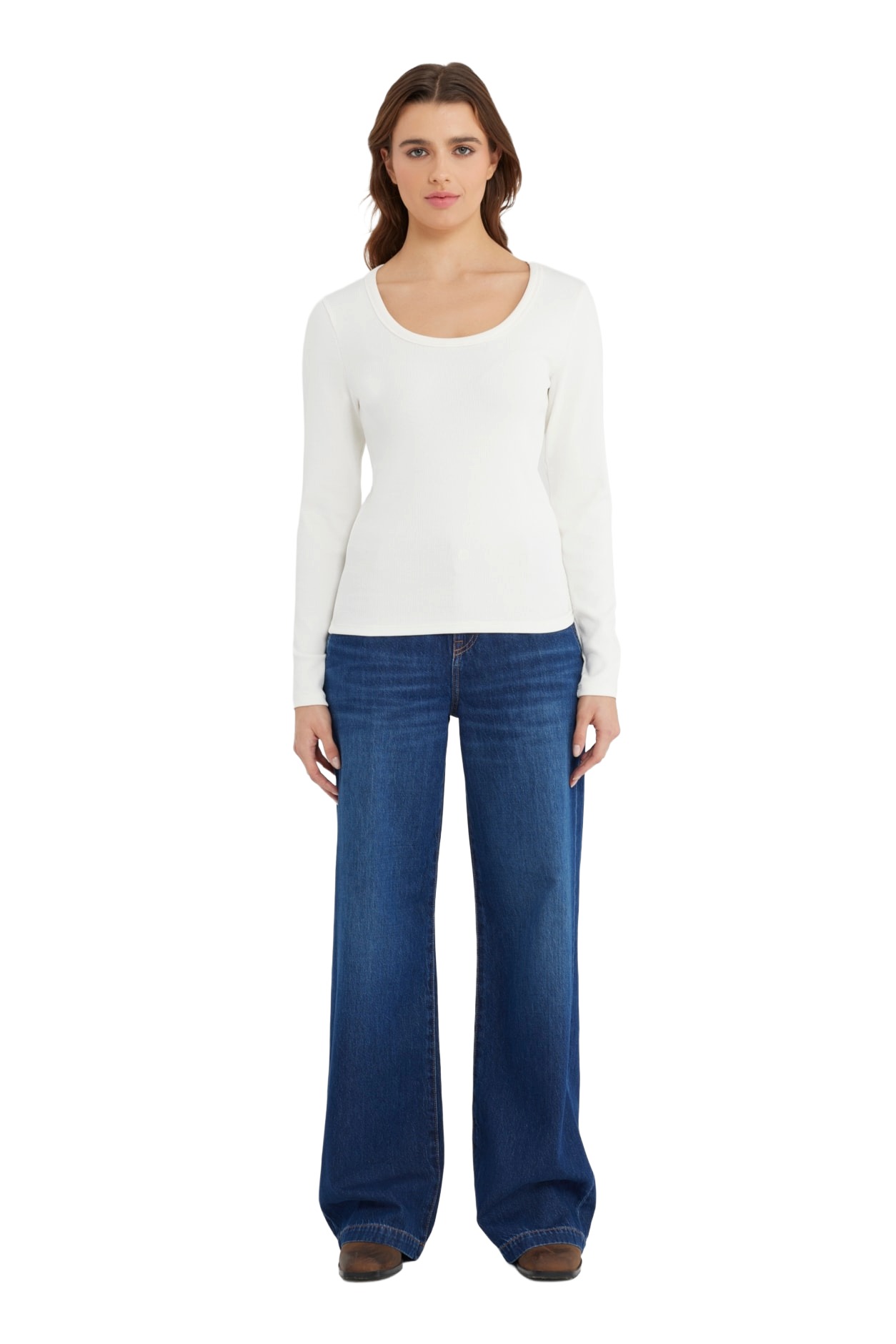 C.O.J. Denim Dora Damen Langarm Shirt  