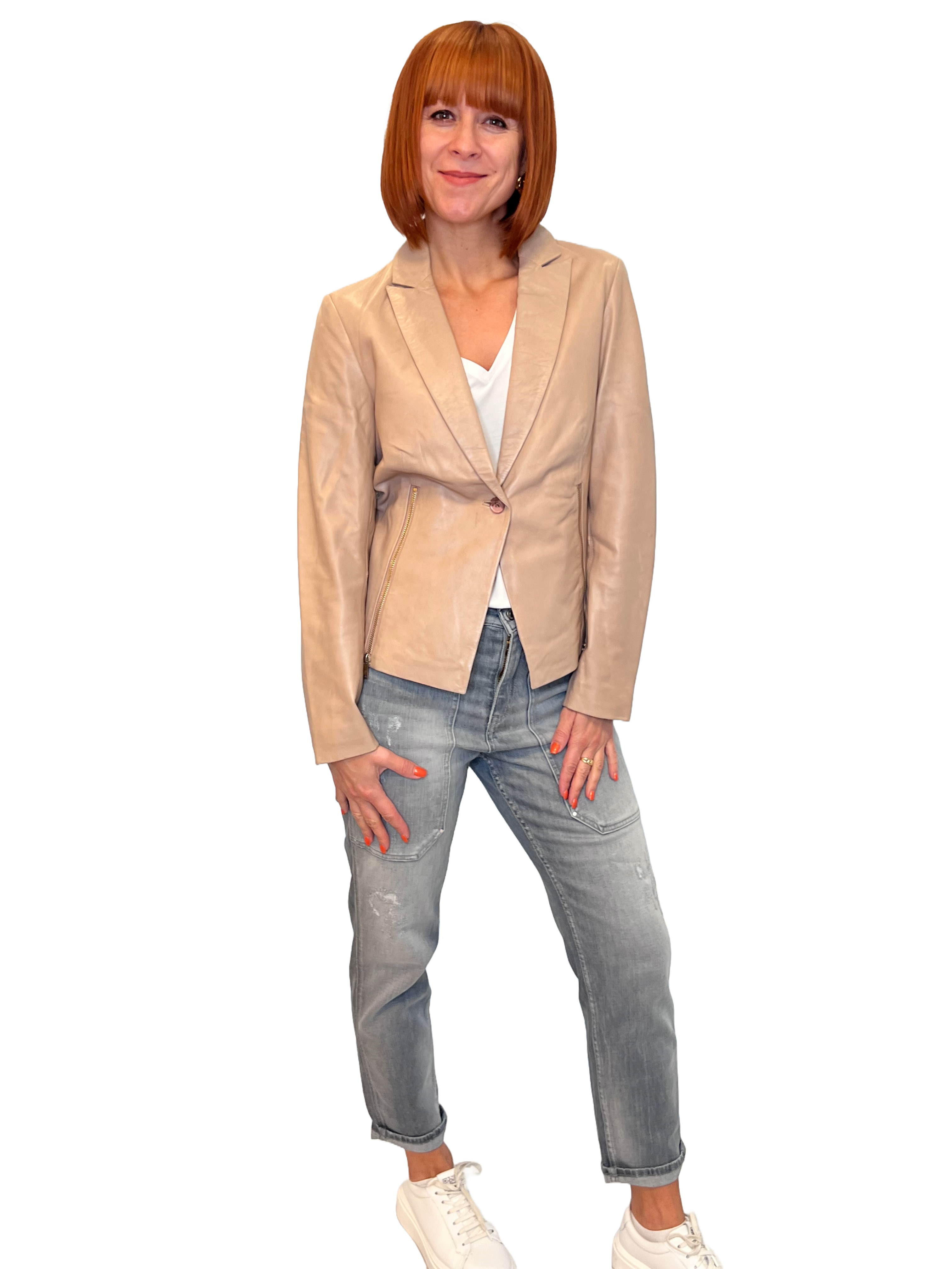 Rino & Pelle Caatje Damen Lederblazer