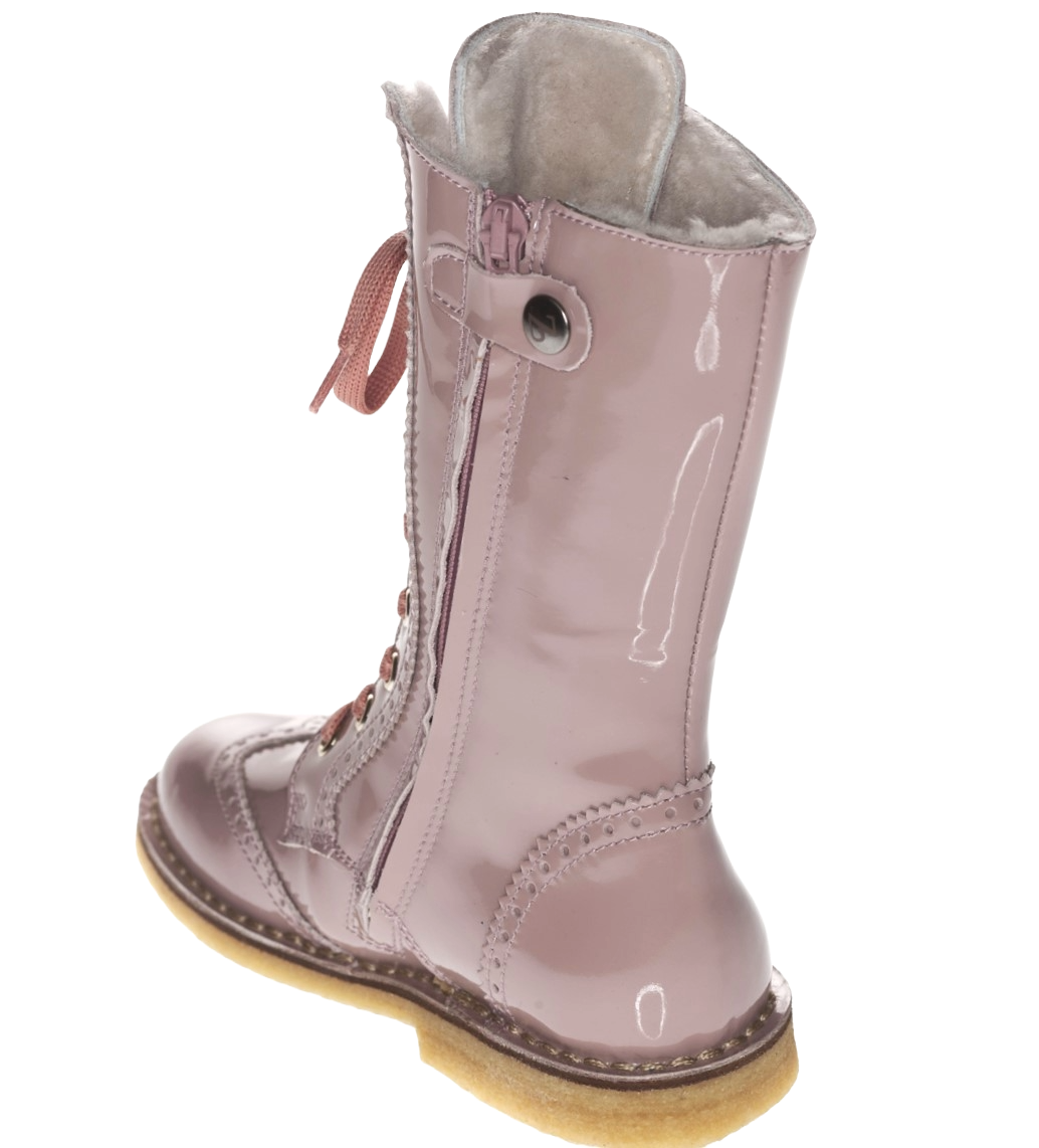Zecchino d´Oro A06-660 Mädchen Lack Schnürstiefel Budapester