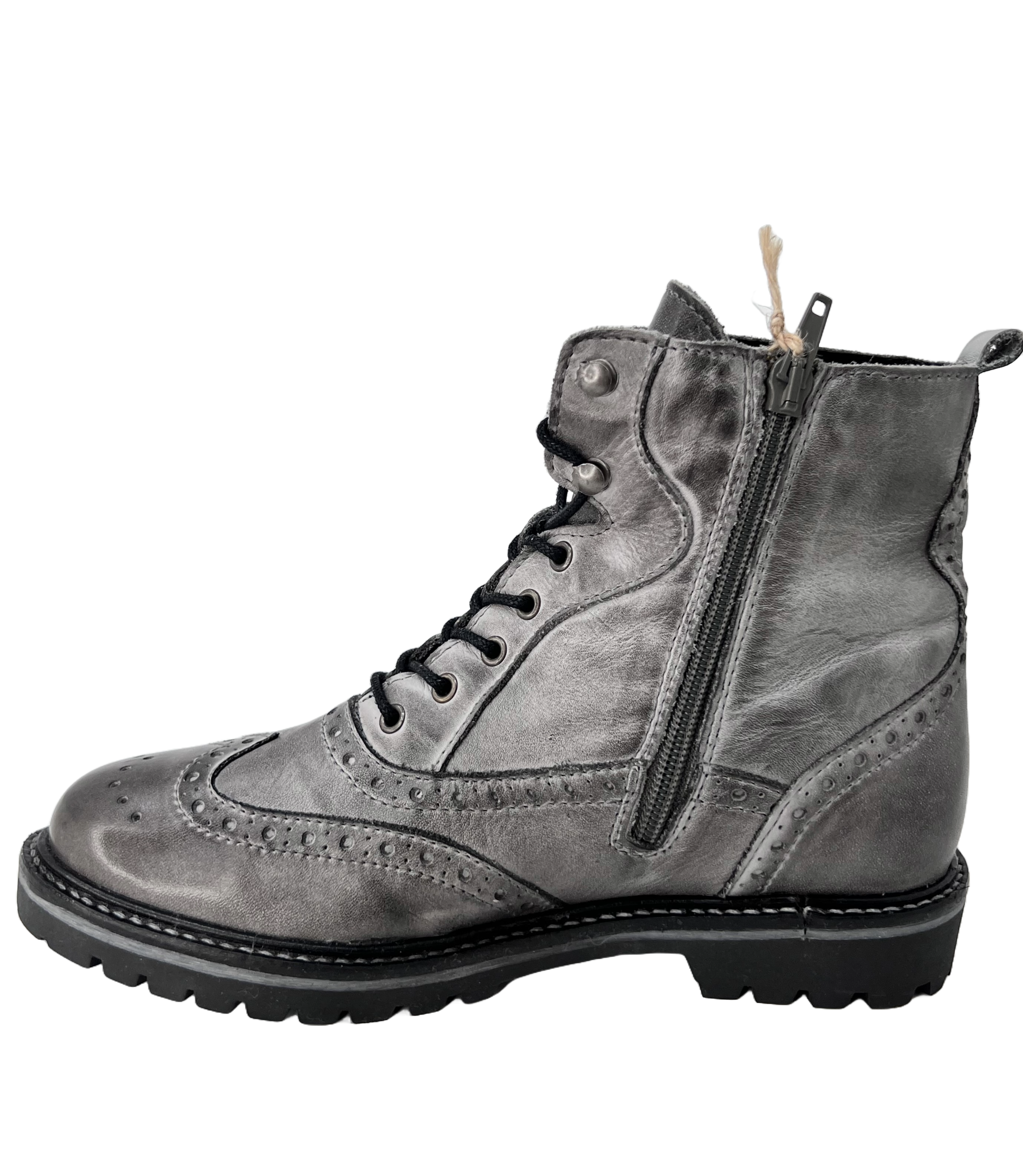 Post Xchange Blondy 211 Damen Schnürrstiefel mit Budapester Style
