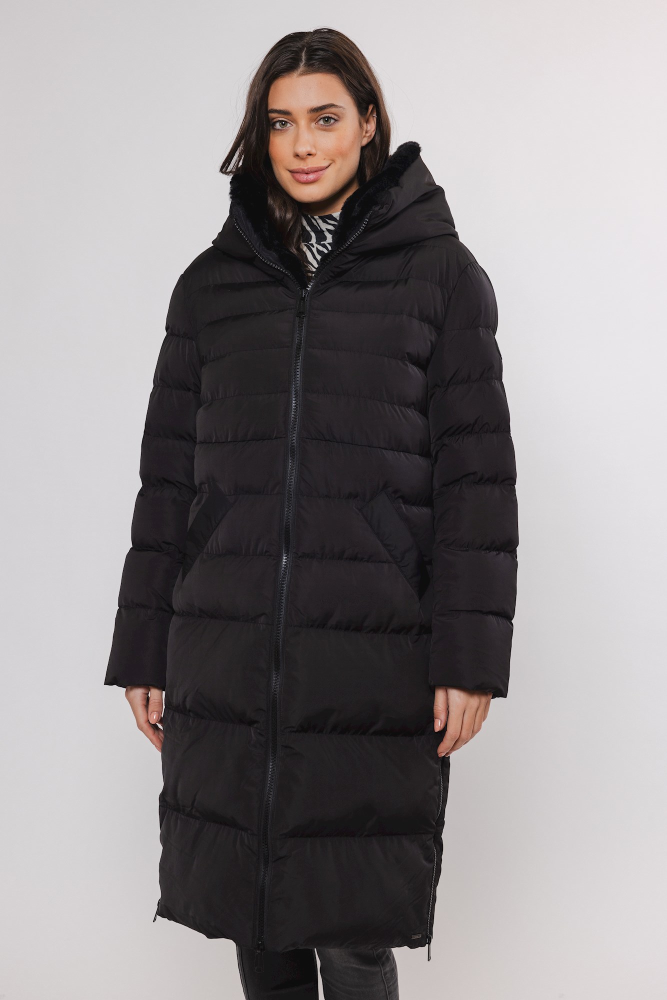 Rino & Pelle Keila Fur Damen Winter Steppmantel