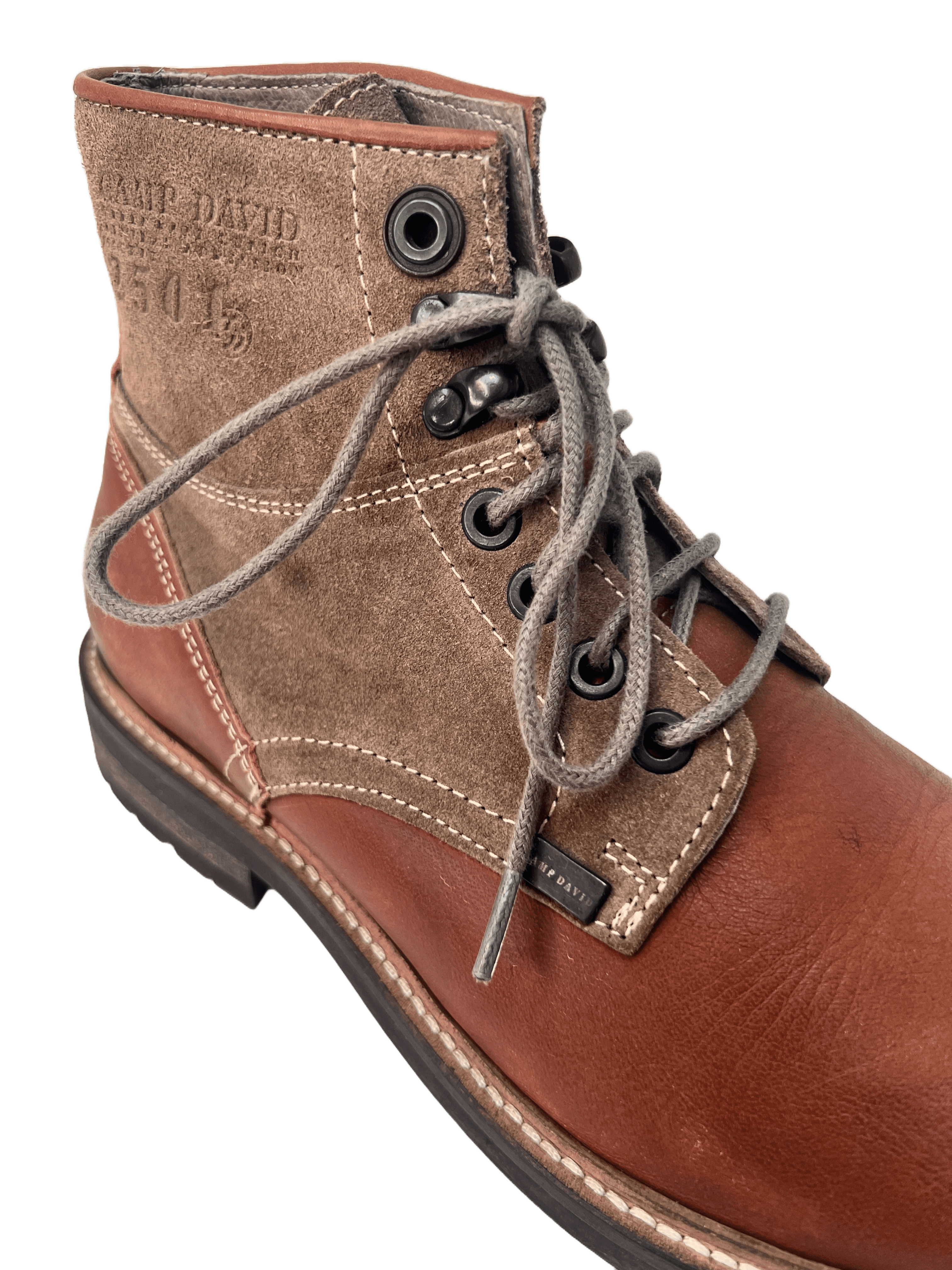 Camp David Lace up Schnürschuhe rust